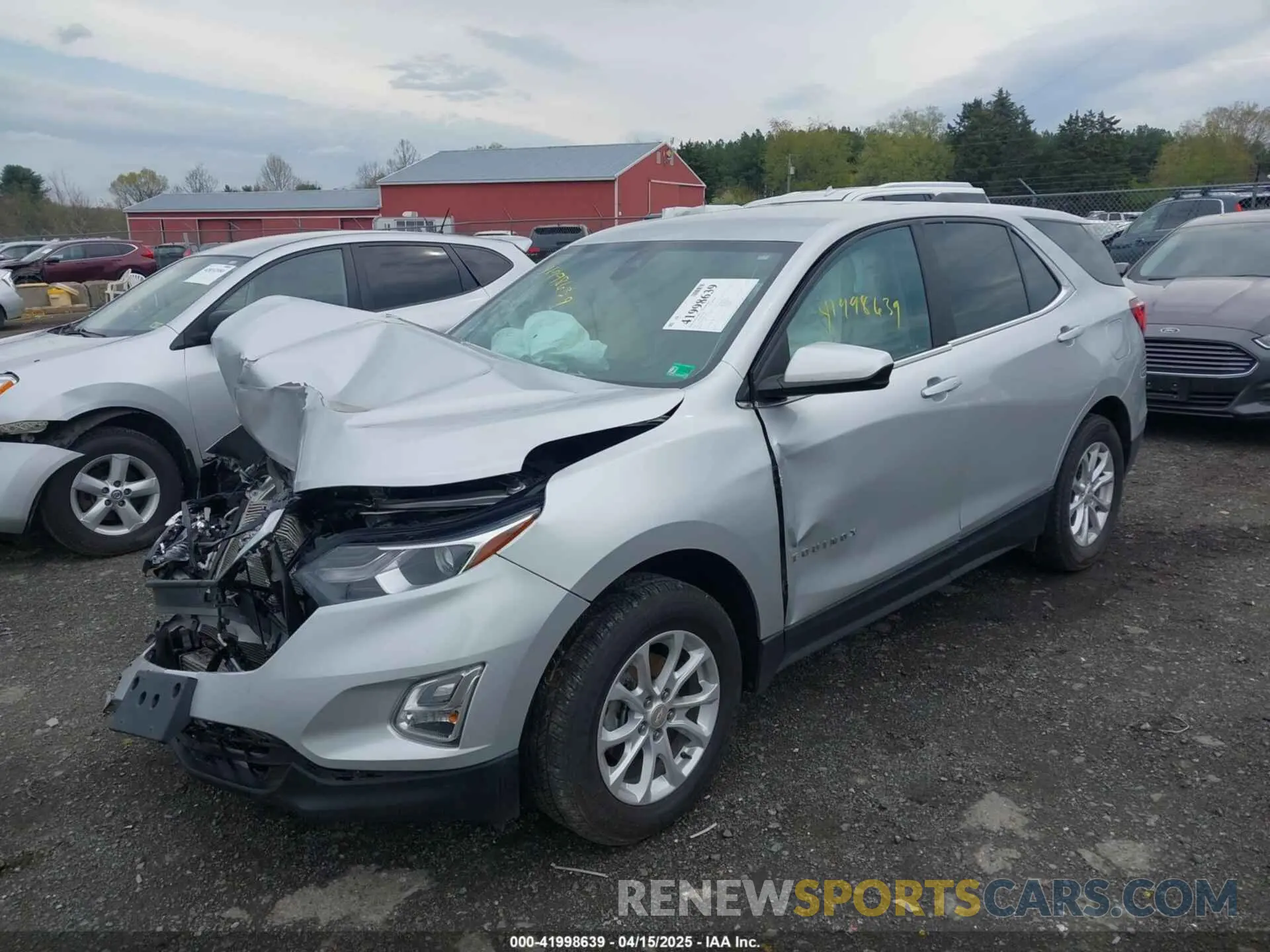 2 Photograph of a damaged car 3GNAXTEV2MS143317 CHEVROLET EQUINOX 2021