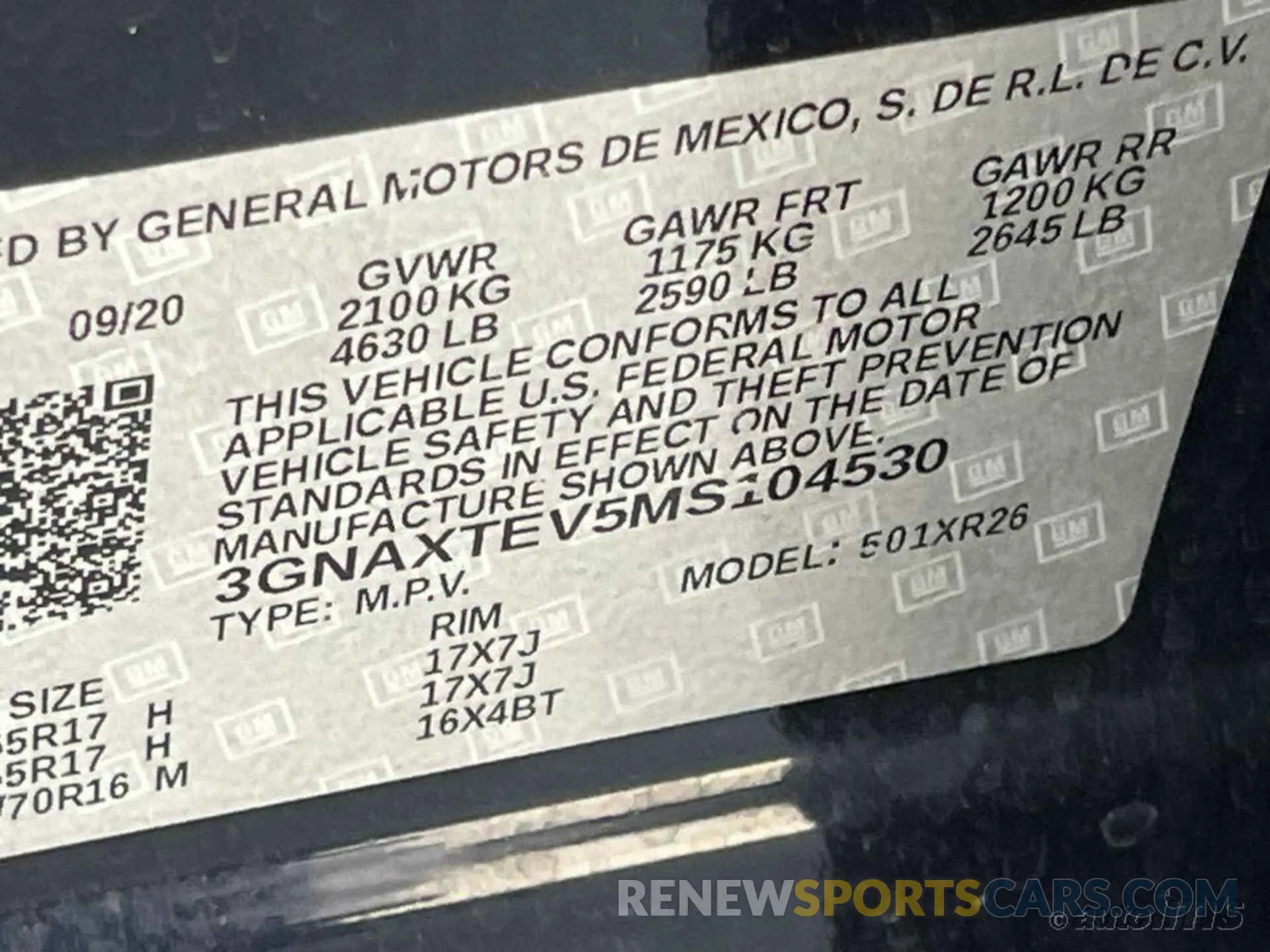 2 Photograph of a damaged car 3GNAXTEV5MS104530 CHEVROLET EQUINOX 2021