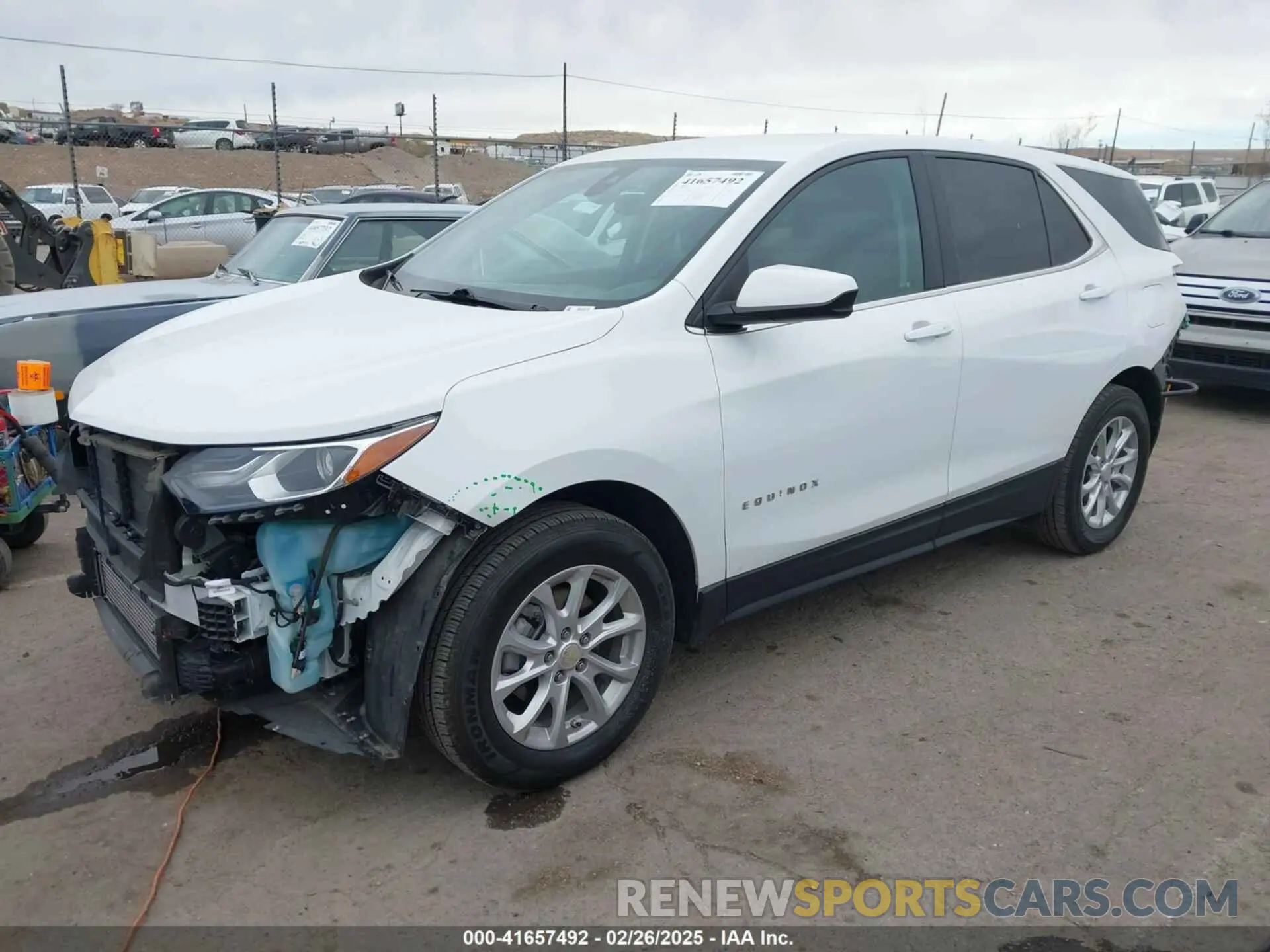 2 Photograph of a damaged car 3GNAXTEV7MS118610 CHEVROLET EQUINOX 2021