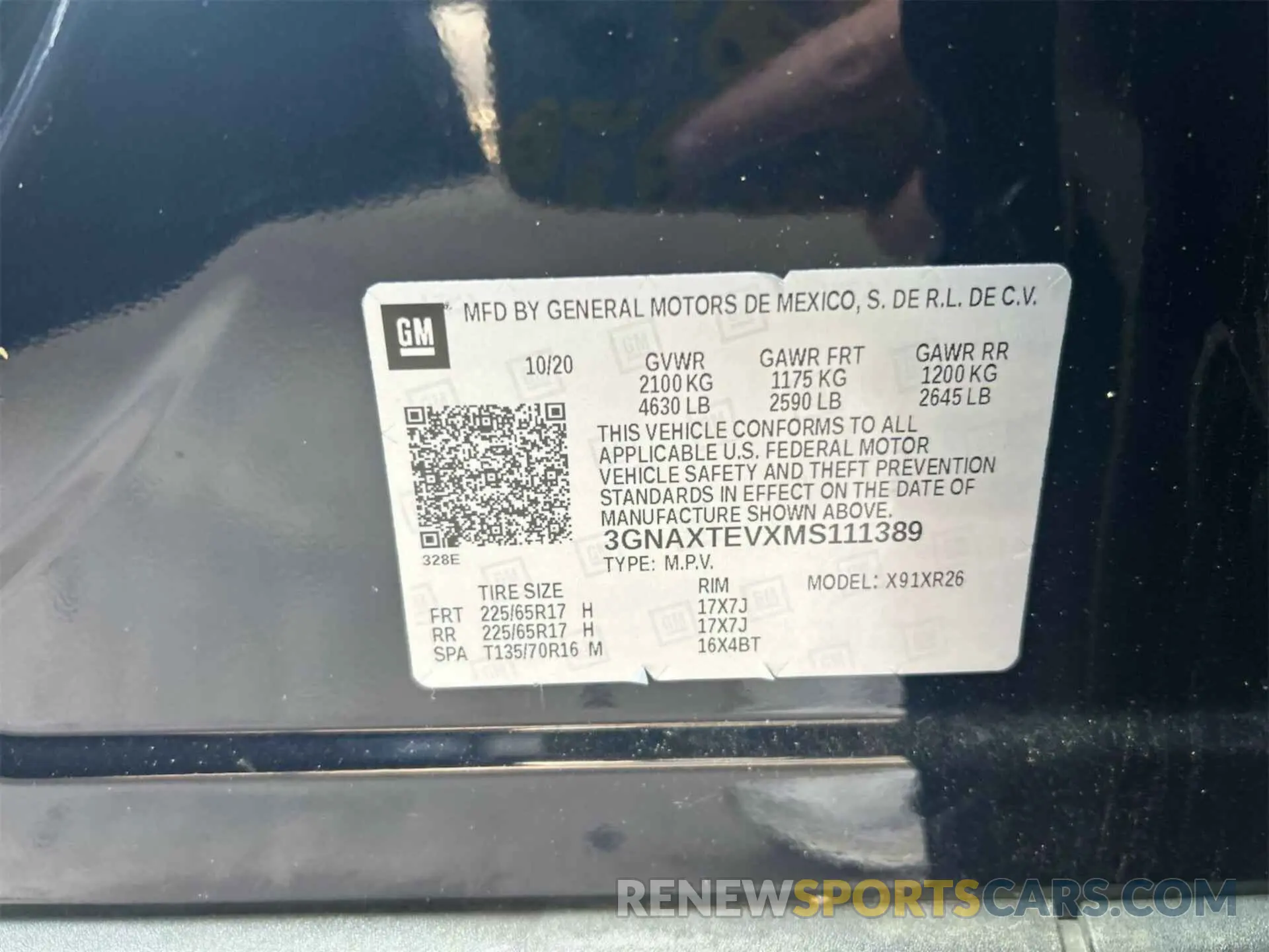 15 Photograph of a damaged car 3GNAXTEVXMS111389 CHEVROLET EQUINOX 2021