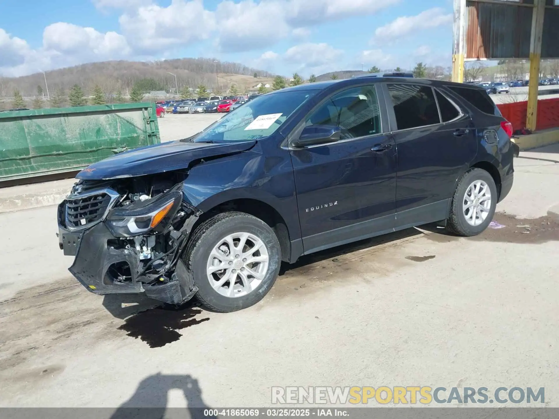 2 Photograph of a damaged car 3GNAXUEV2MS101400 CHEVROLET EQUINOX 2021