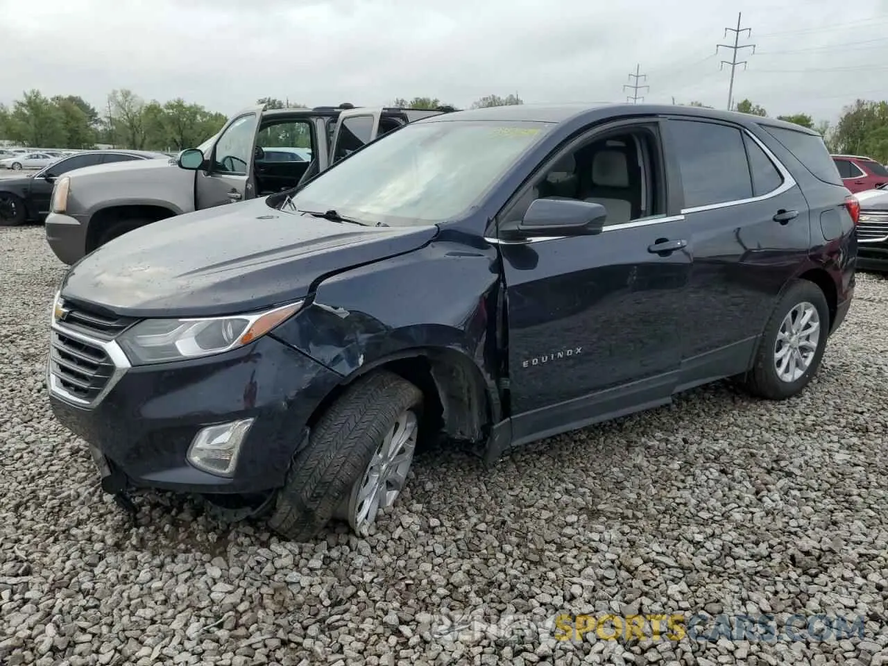 1 Photograph of a damaged car 3GNAXUEV5MS127277 CHEVROLET EQUINOX 2021