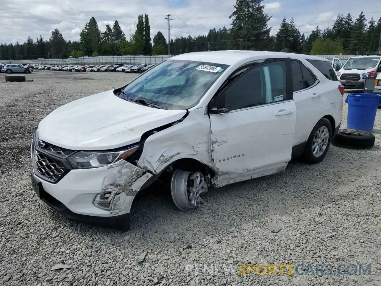 1 Photograph of a damaged car 3GNAXUEV6MS144802 CHEVROLET EQUINOX 2021