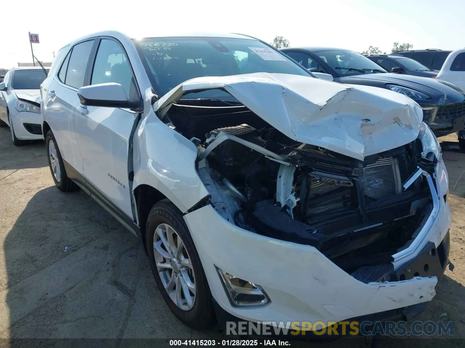 1 Photograph of a damaged car 3GNAXUEV6MS163592 CHEVROLET EQUINOX 2021