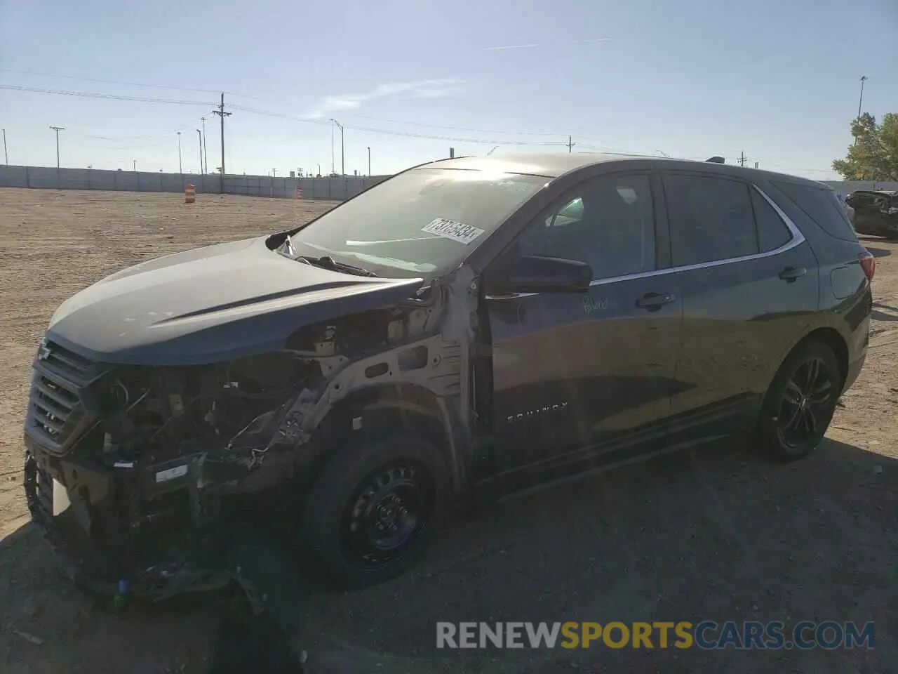 1 Photograph of a damaged car 3GNAXUEV7ML326132 CHEVROLET EQUINOX 2021