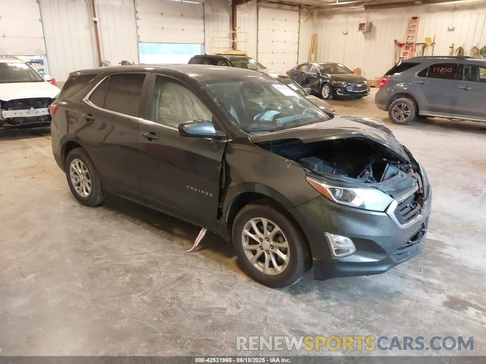 1 Photograph of a damaged car 3GNAXUEV8ML351458 CHEVROLET EQUINOX 2021