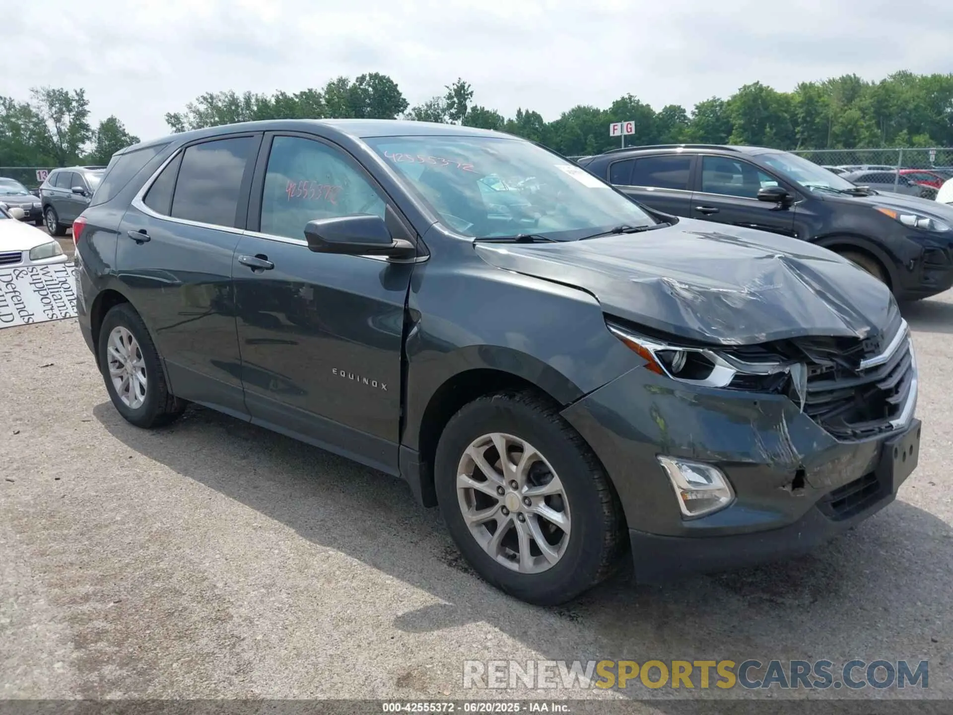 1 Photograph of a damaged car 3GNAXUEV8ML354179 CHEVROLET EQUINOX 2021