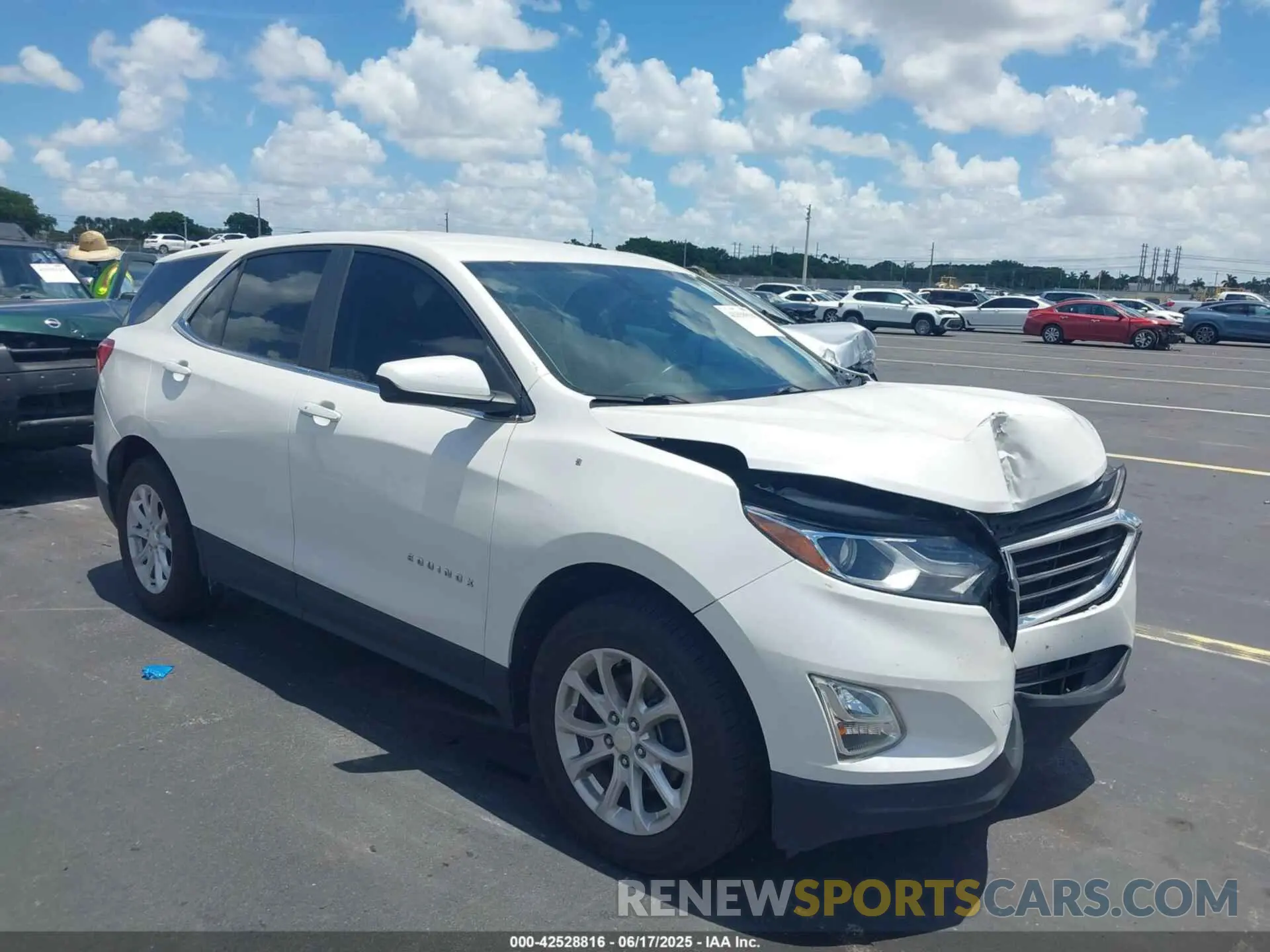 1 Photograph of a damaged car 3GNAXUEV8MS137656 CHEVROLET EQUINOX 2021