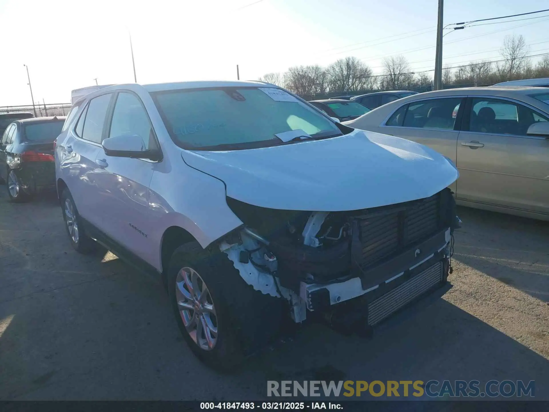 1 Photograph of a damaged car 3GNAXUEV8MS174951 CHEVROLET EQUINOX 2021