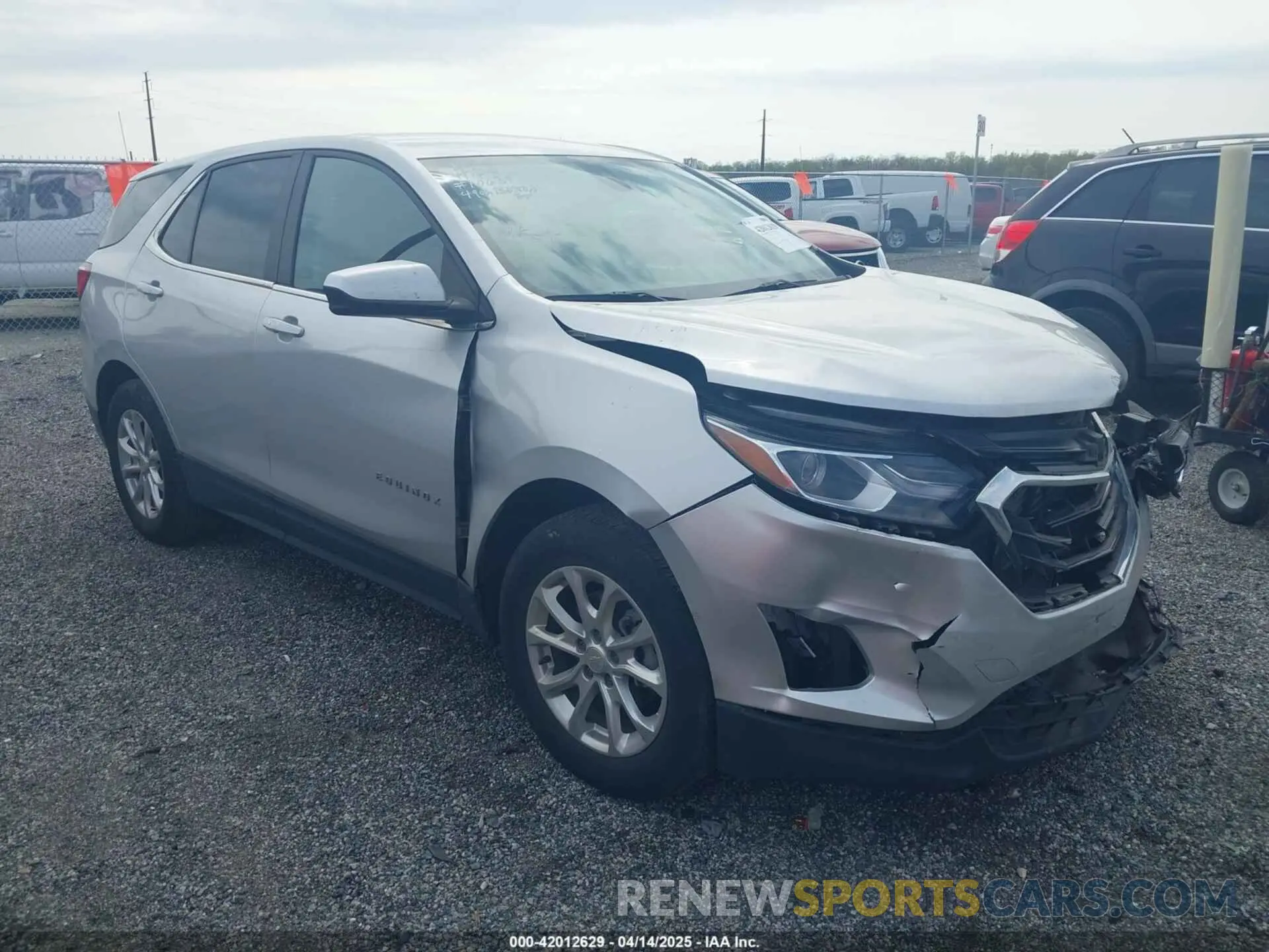 1 Photograph of a damaged car 3GNAXUEV8MS179647 CHEVROLET EQUINOX 2021