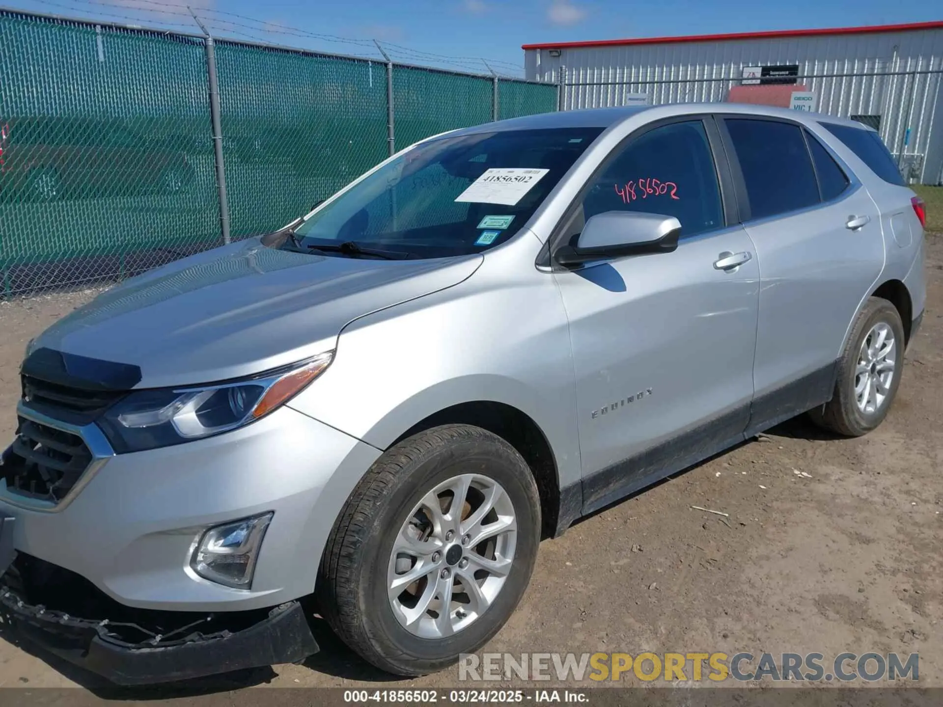 2 Photograph of a damaged car 3GNAXUEV9MS180984 CHEVROLET EQUINOX 2021
