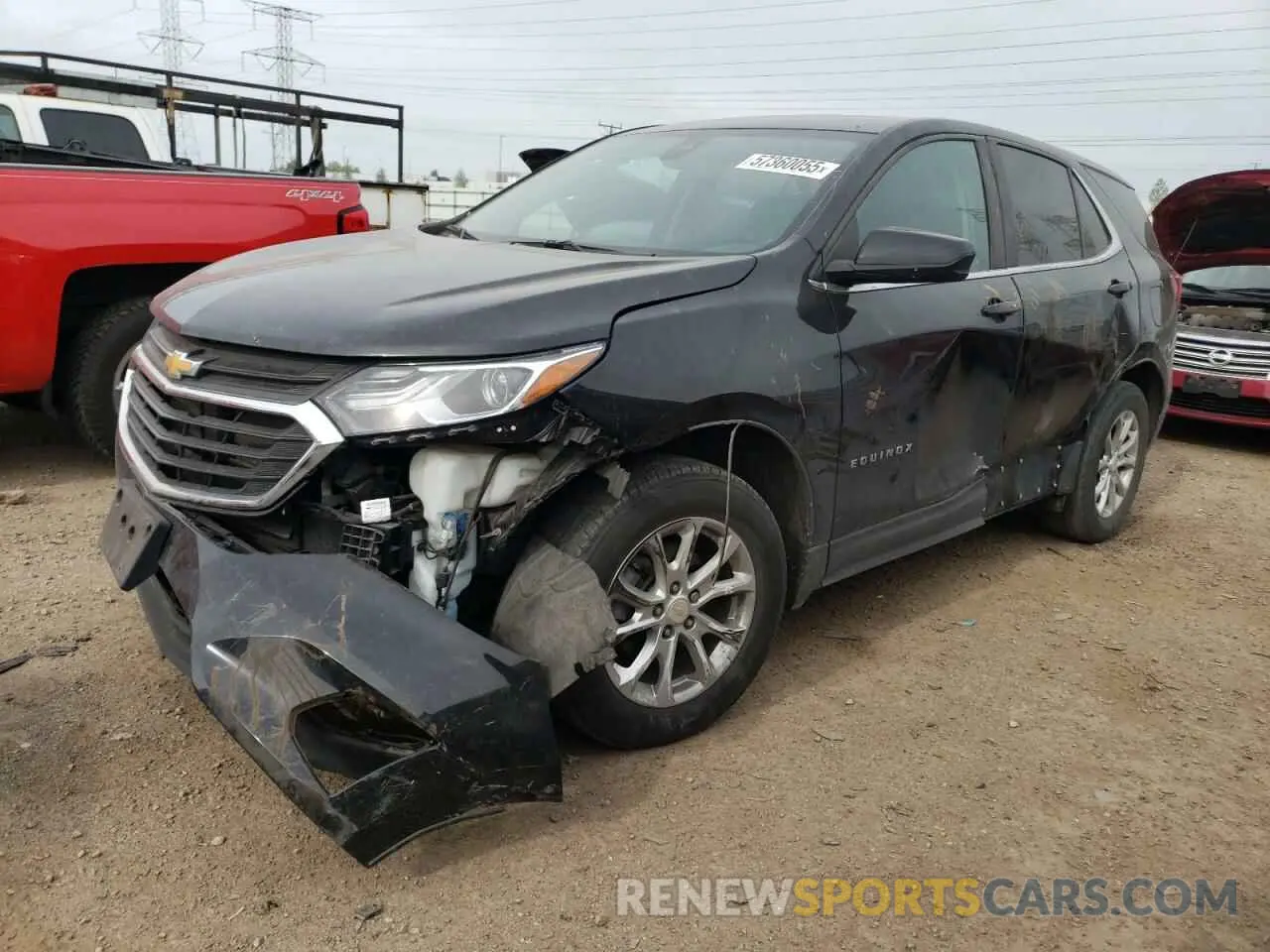 1 Photograph of a damaged car 3GNAXUEVXML373719 CHEVROLET EQUINOX 2021