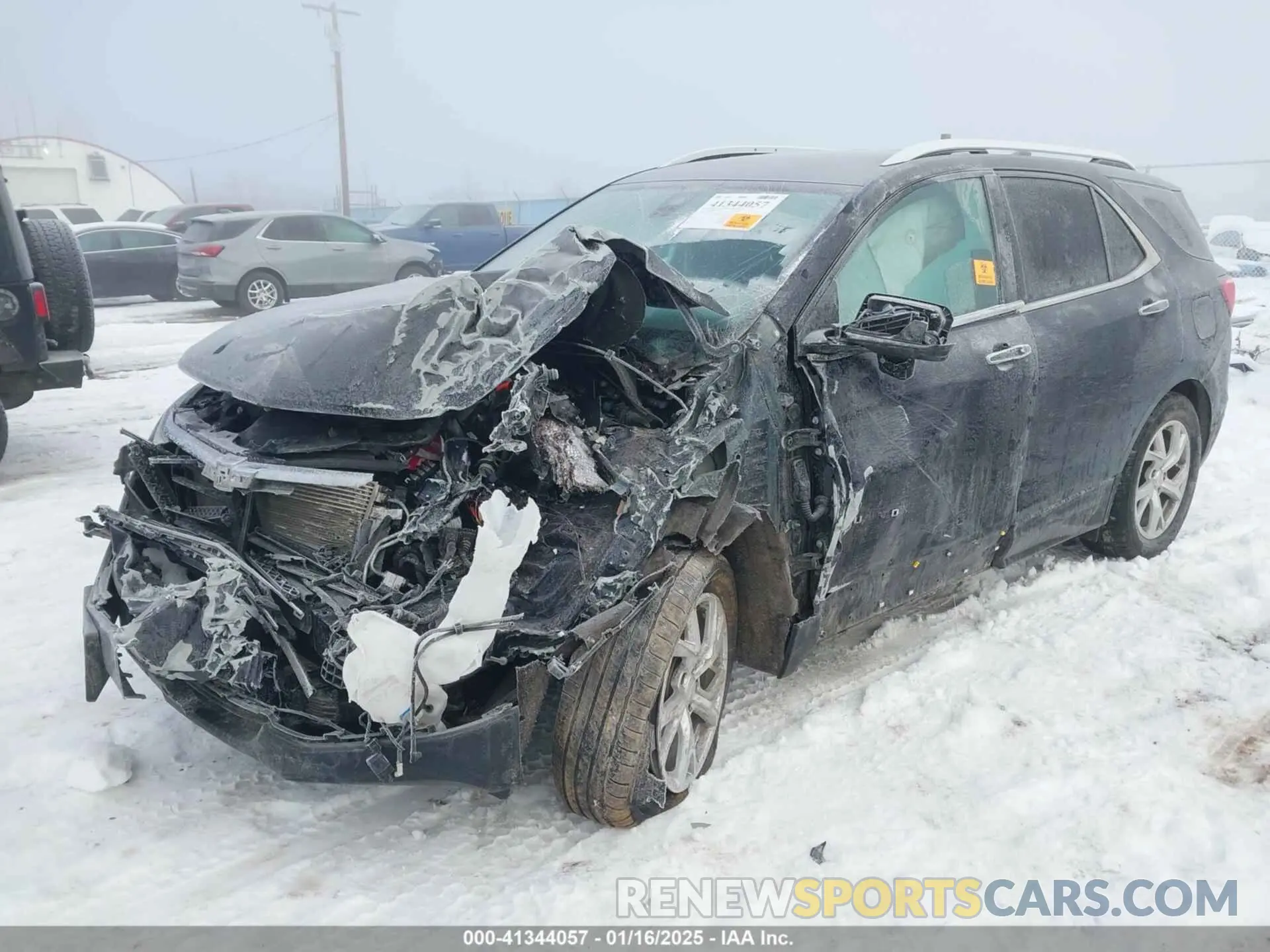 2 Photograph of a damaged car 3GNAXXEV2MS137119 CHEVROLET EQUINOX 2021