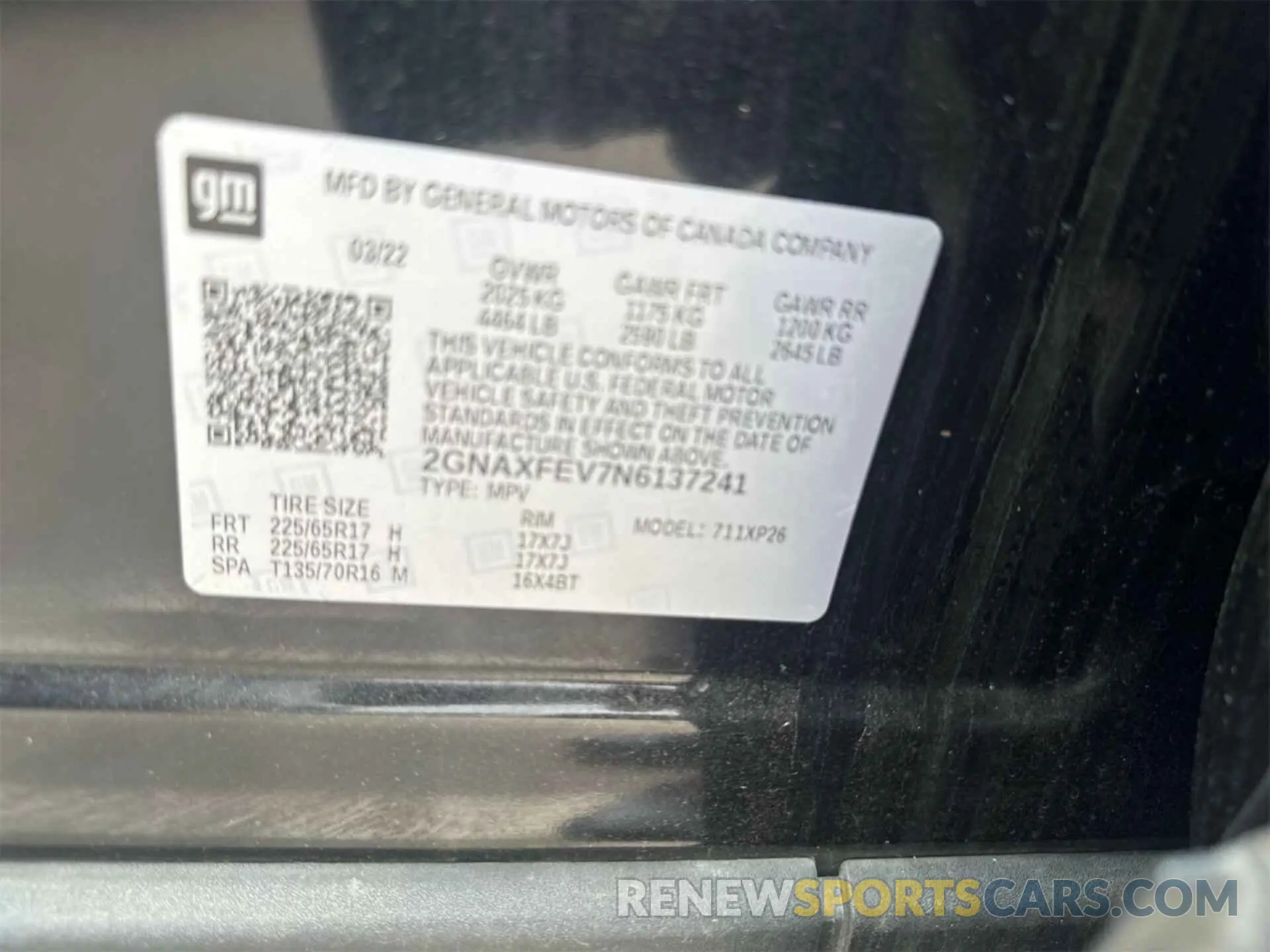 11 Photograph of a damaged car 2GNAXFEV7N6137241 CHEVROLET EQUINOX 2022