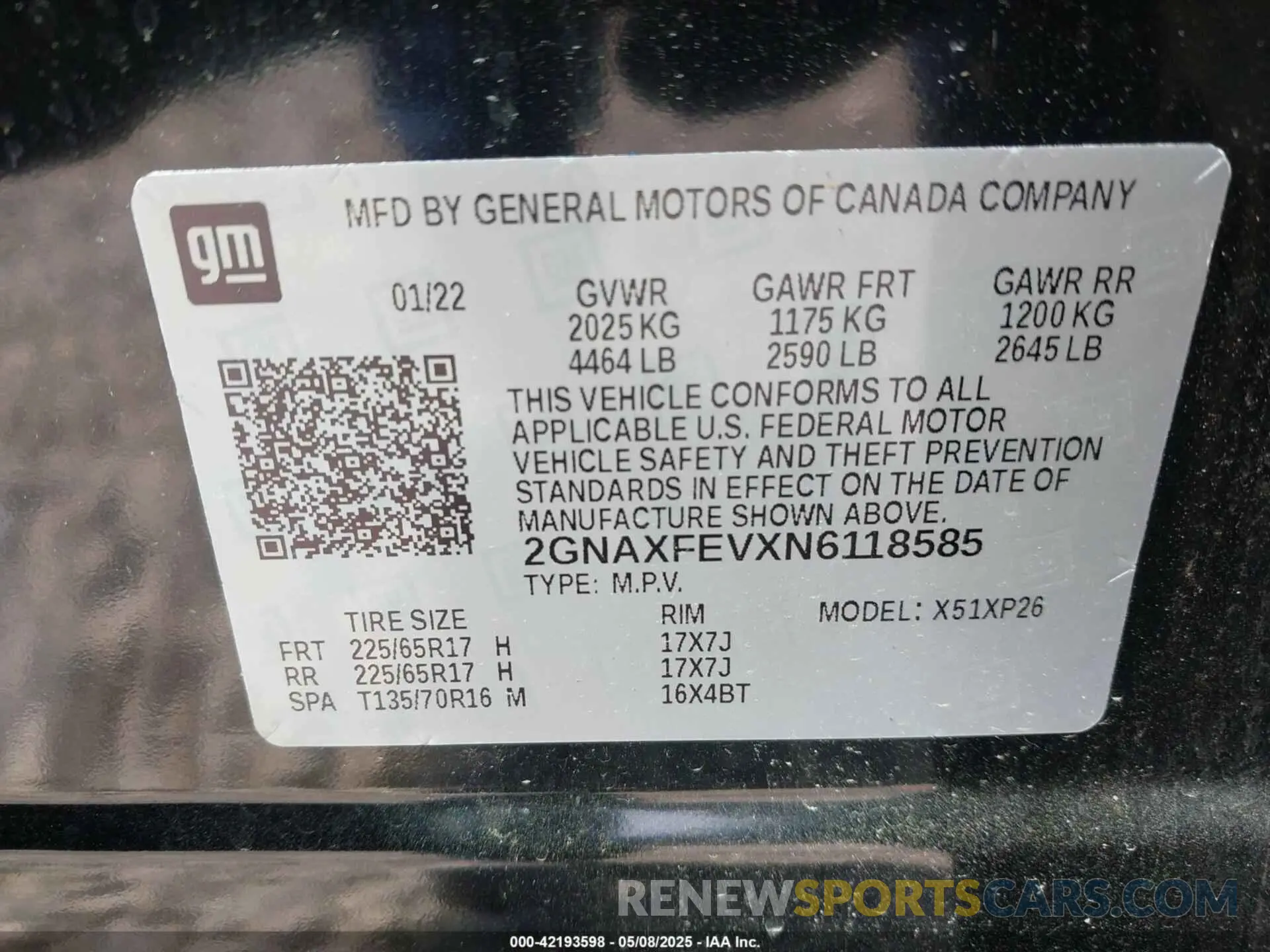 9 Photograph of a damaged car 2GNAXFEVXN6118585 CHEVROLET EQUINOX 2022