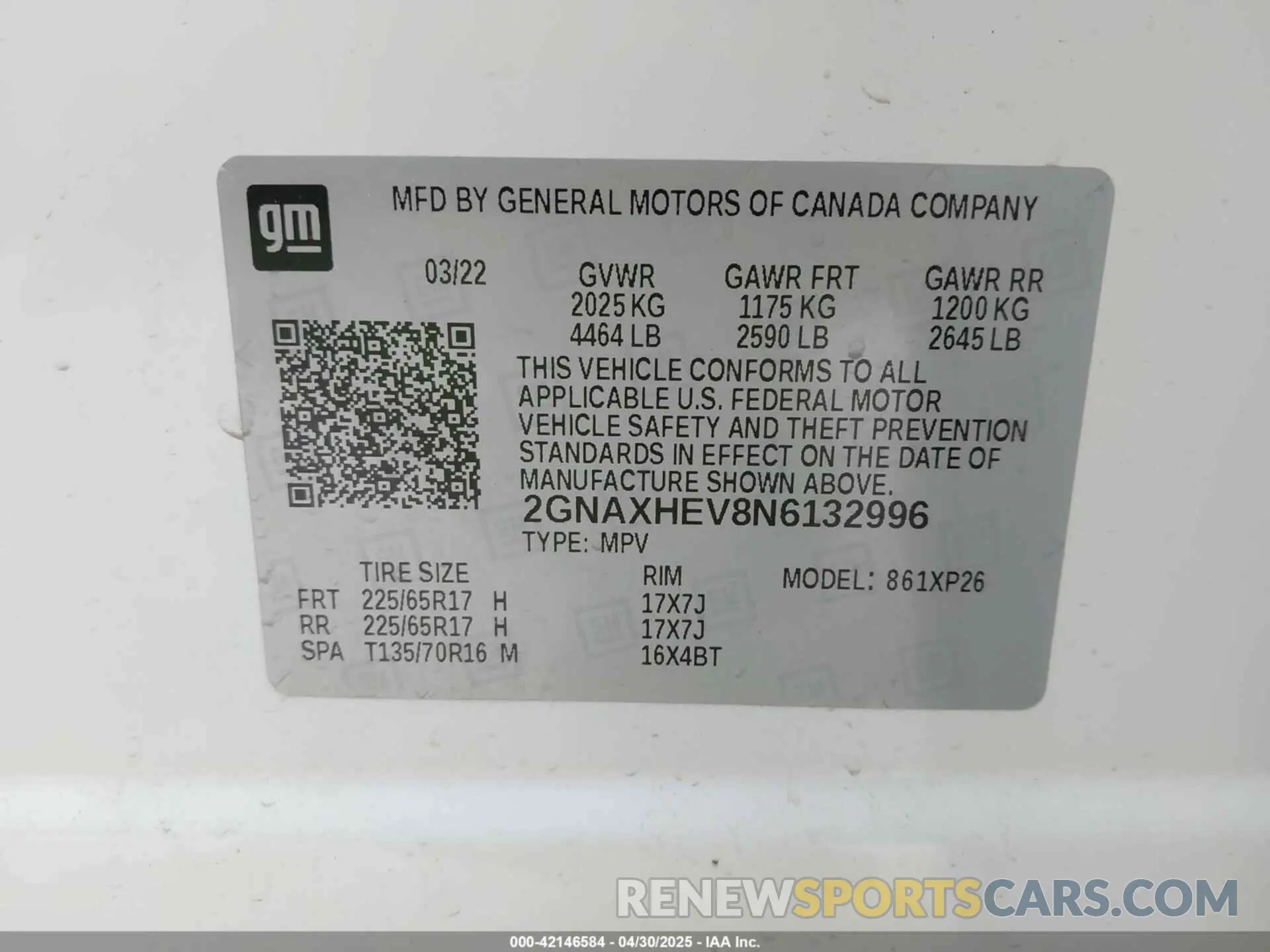 9 Photograph of a damaged car 2GNAXHEV8N6132996 CHEVROLET EQUINOX 2022