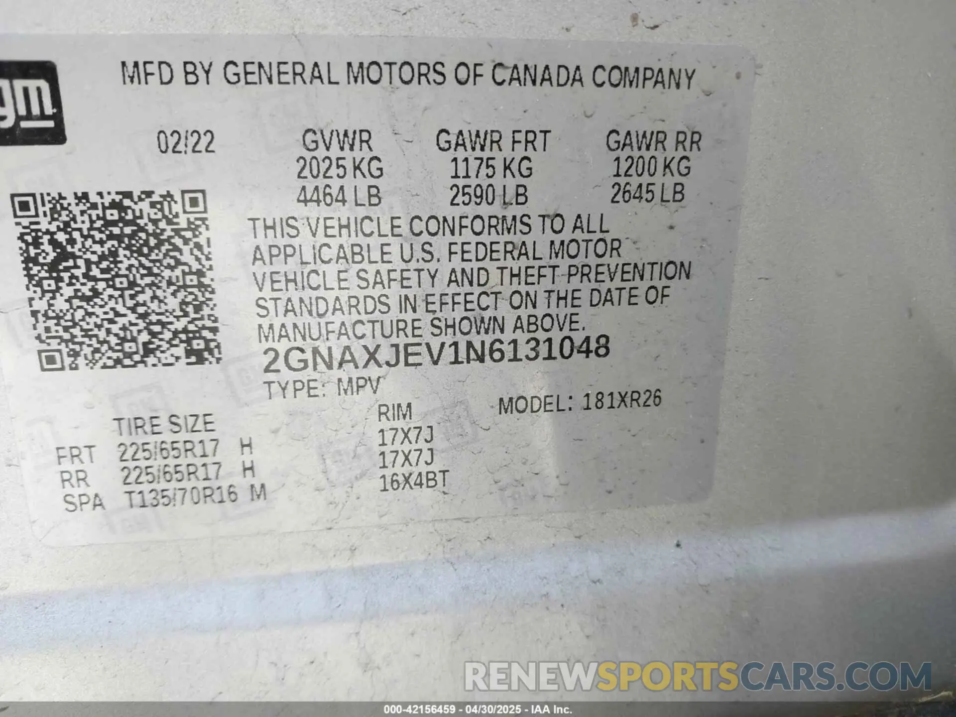 9 Photograph of a damaged car 2GNAXJEV1N6131048 CHEVROLET EQUINOX 2022