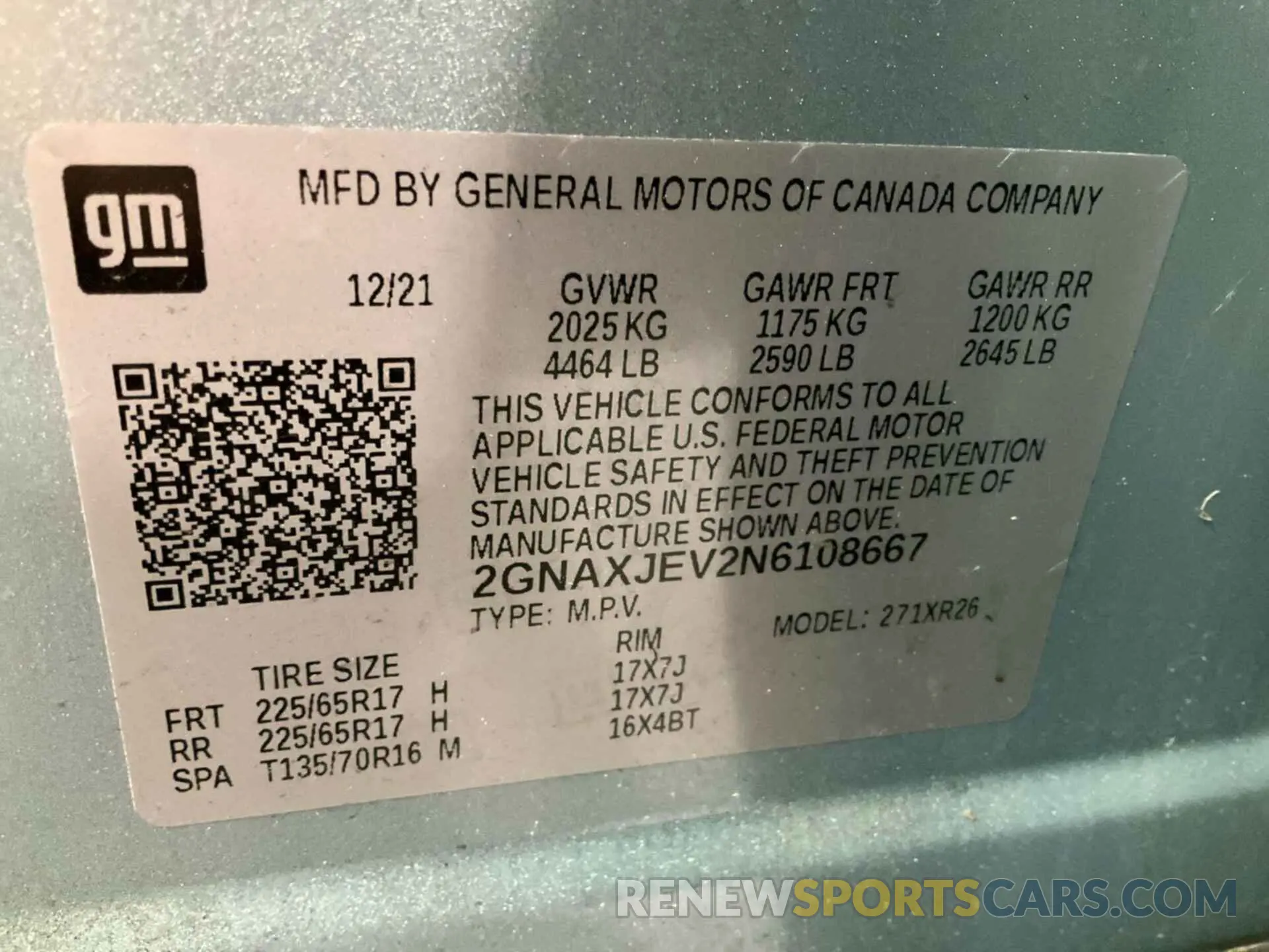 15 Photograph of a damaged car 2GNAXJEV2N6108667 CHEVROLET EQUINOX 2022