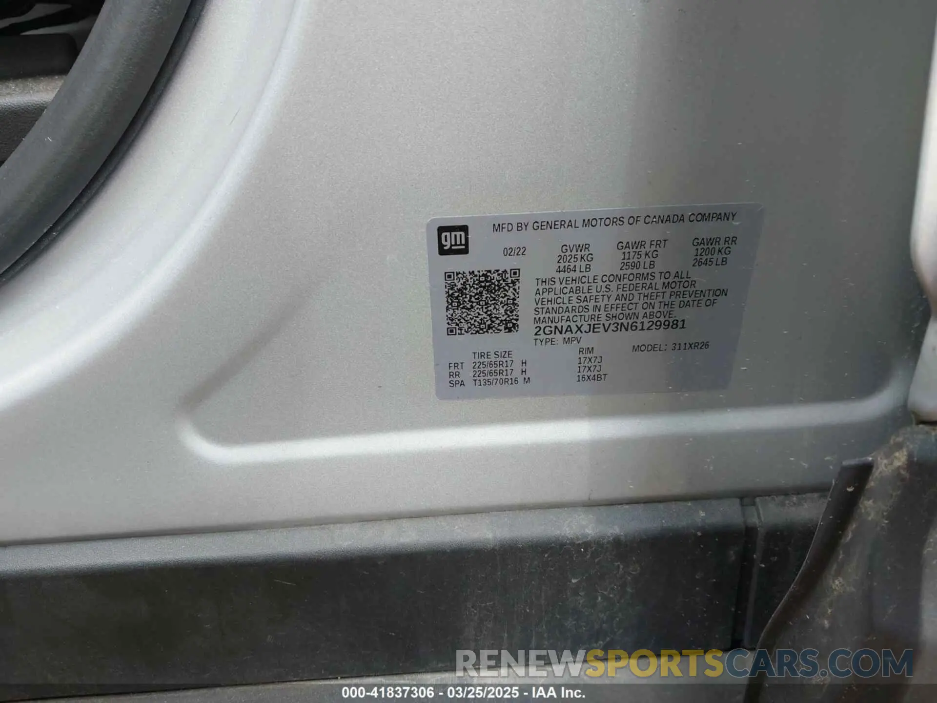 9 Photograph of a damaged car 2GNAXJEV3N6129981 CHEVROLET EQUINOX 2022