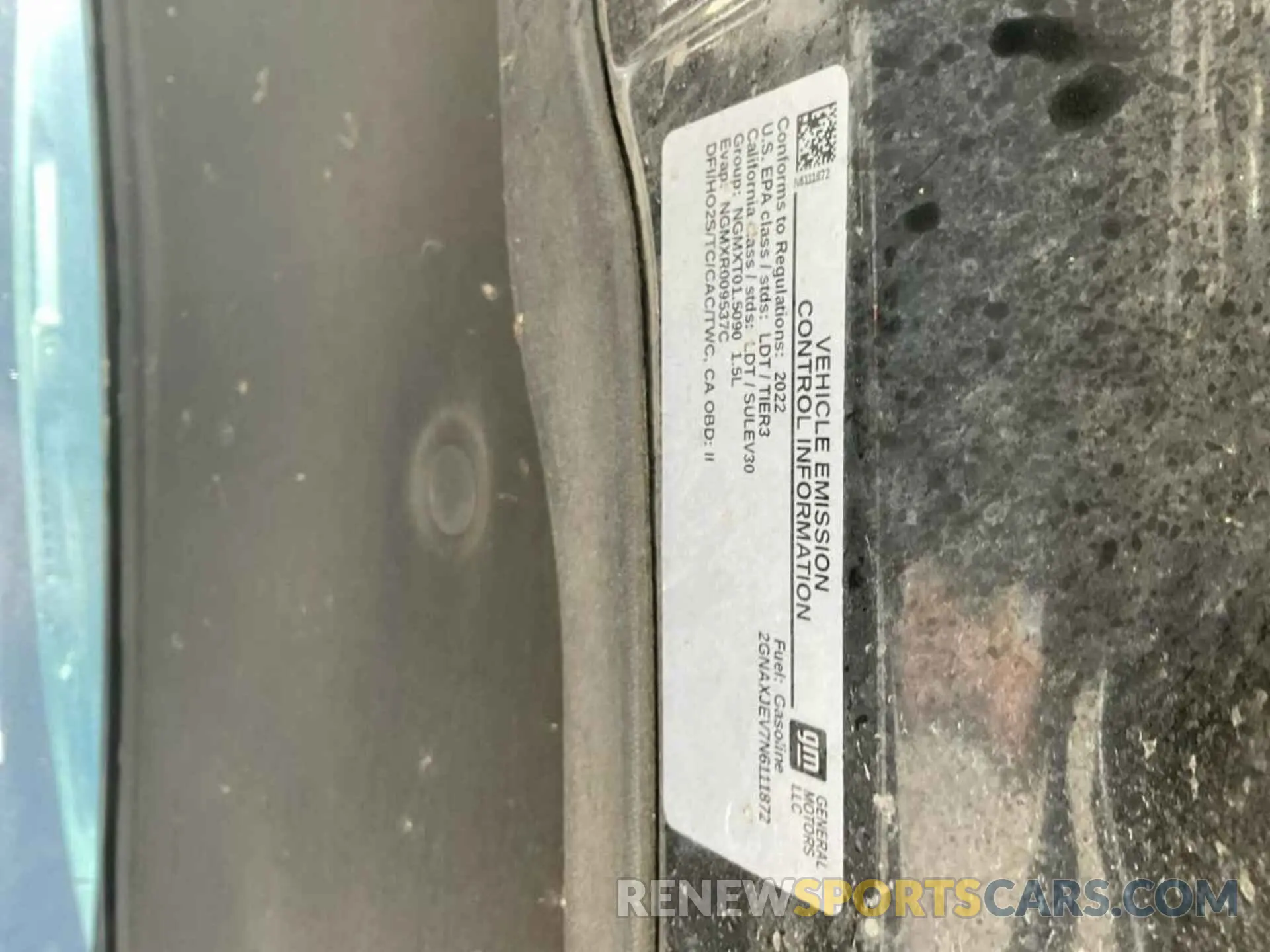 16 Photograph of a damaged car 2GNAXJEV7N6111872 CHEVROLET EQUINOX 2022