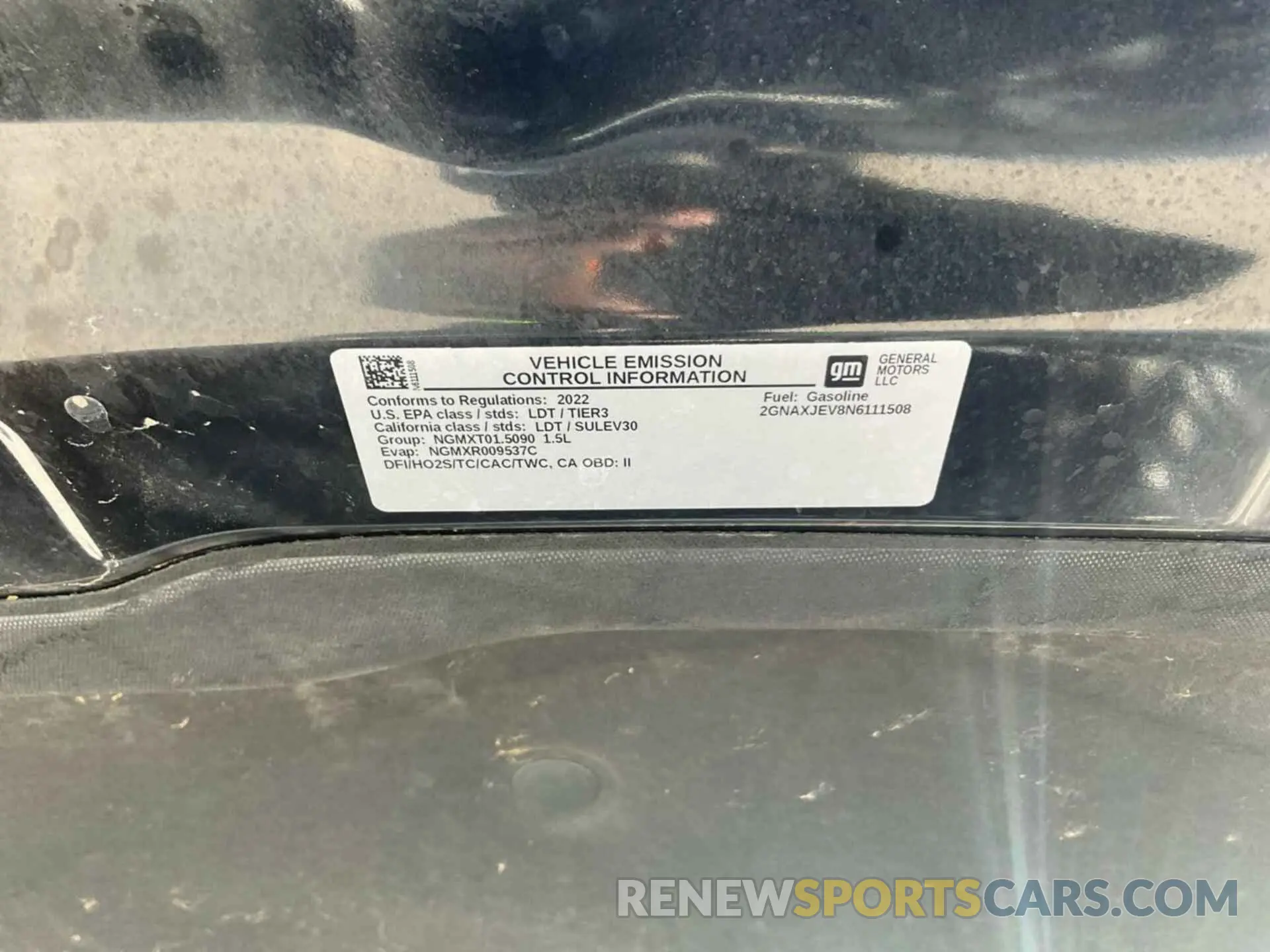 11 Photograph of a damaged car 2GNAXJEV8N6111508 CHEVROLET EQUINOX 2022