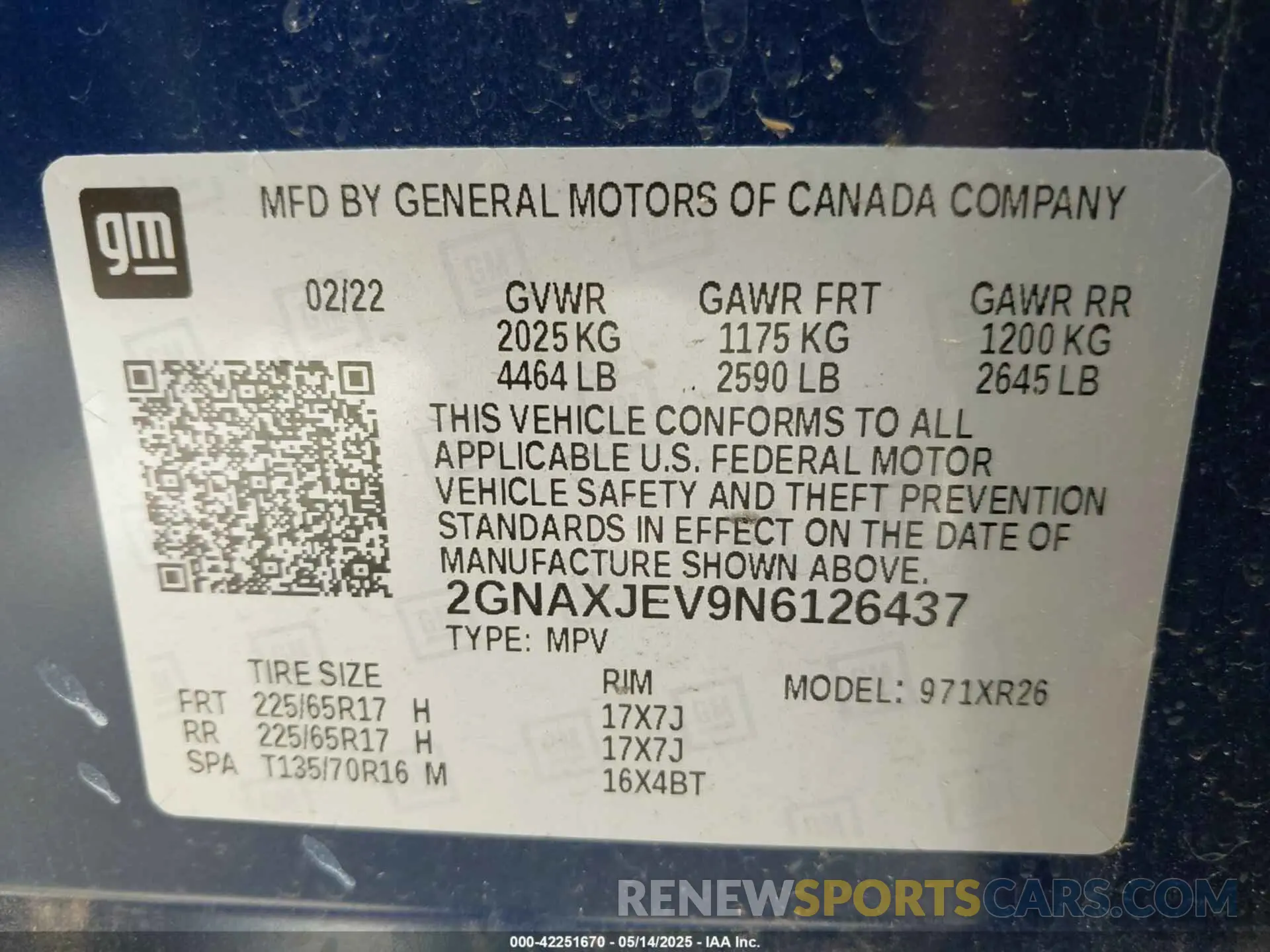 9 Photograph of a damaged car 2GNAXJEV9N6126437 CHEVROLET EQUINOX 2022