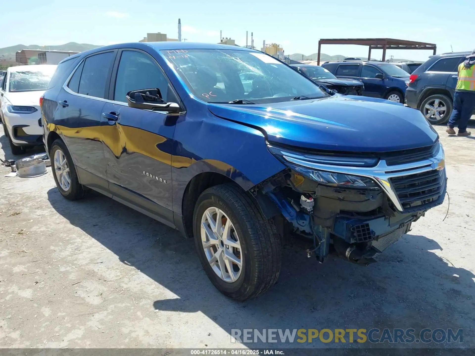 1 Photograph of a damaged car 2GNAXKEV1N6131220 CHEVROLET EQUINOX 2022