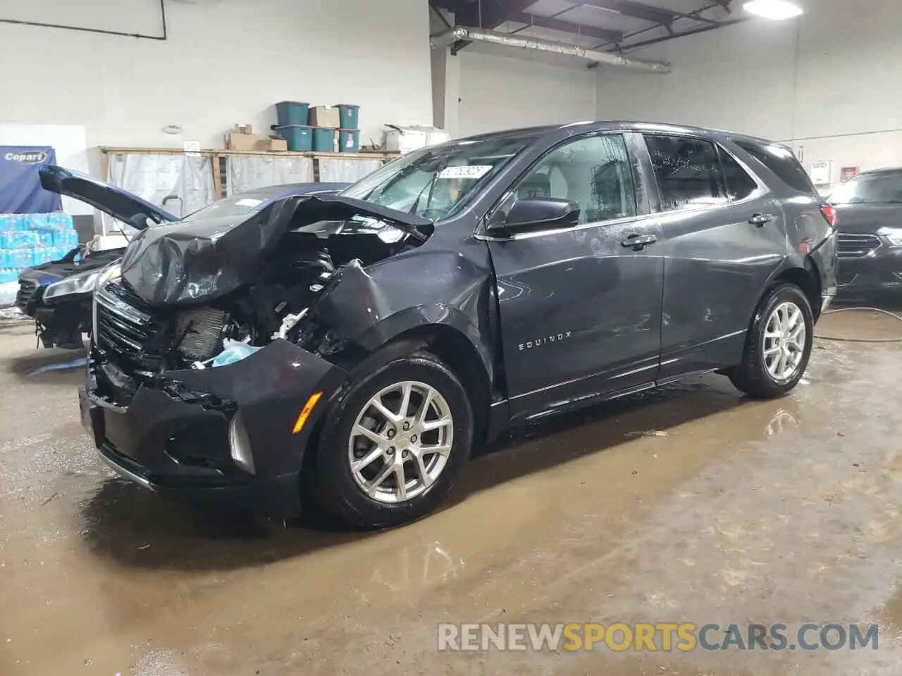 1 Photograph of a damaged car 2GNAXKEV7N6136194 CHEVROLET EQUINOX 2022