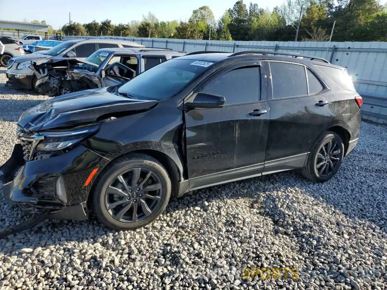 1 Photograph of a damaged car 2GNAXMEV2N6137412 CHEVROLET EQUINOX 2022