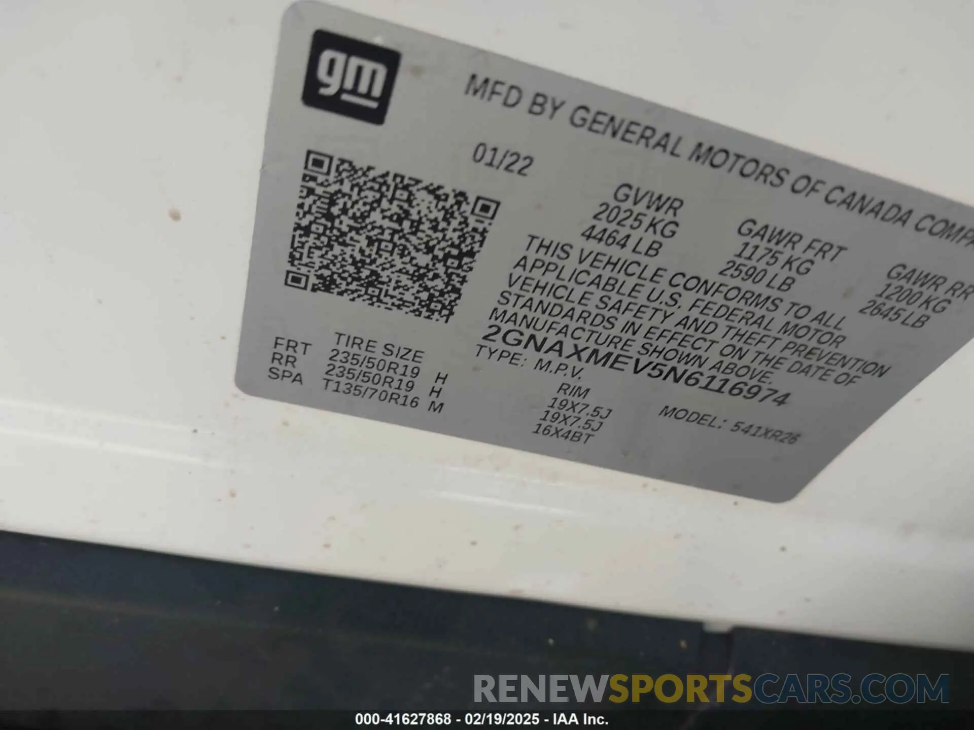 9 Photograph of a damaged car 2GNAXMEV5N6116974 CHEVROLET EQUINOX 2022