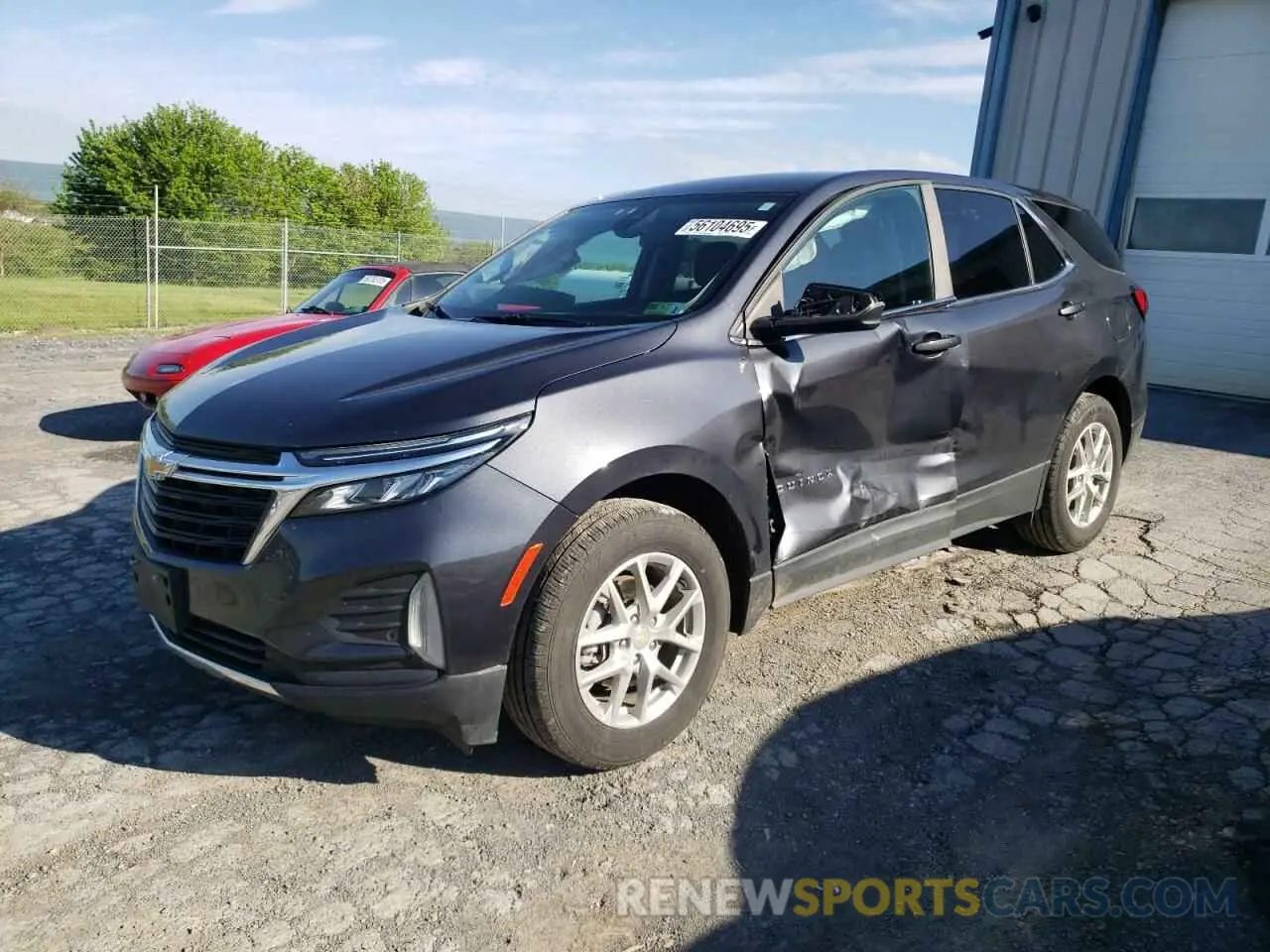 1 Photograph of a damaged car 2GNAXTEV5N6133607 CHEVROLET EQUINOX 2022