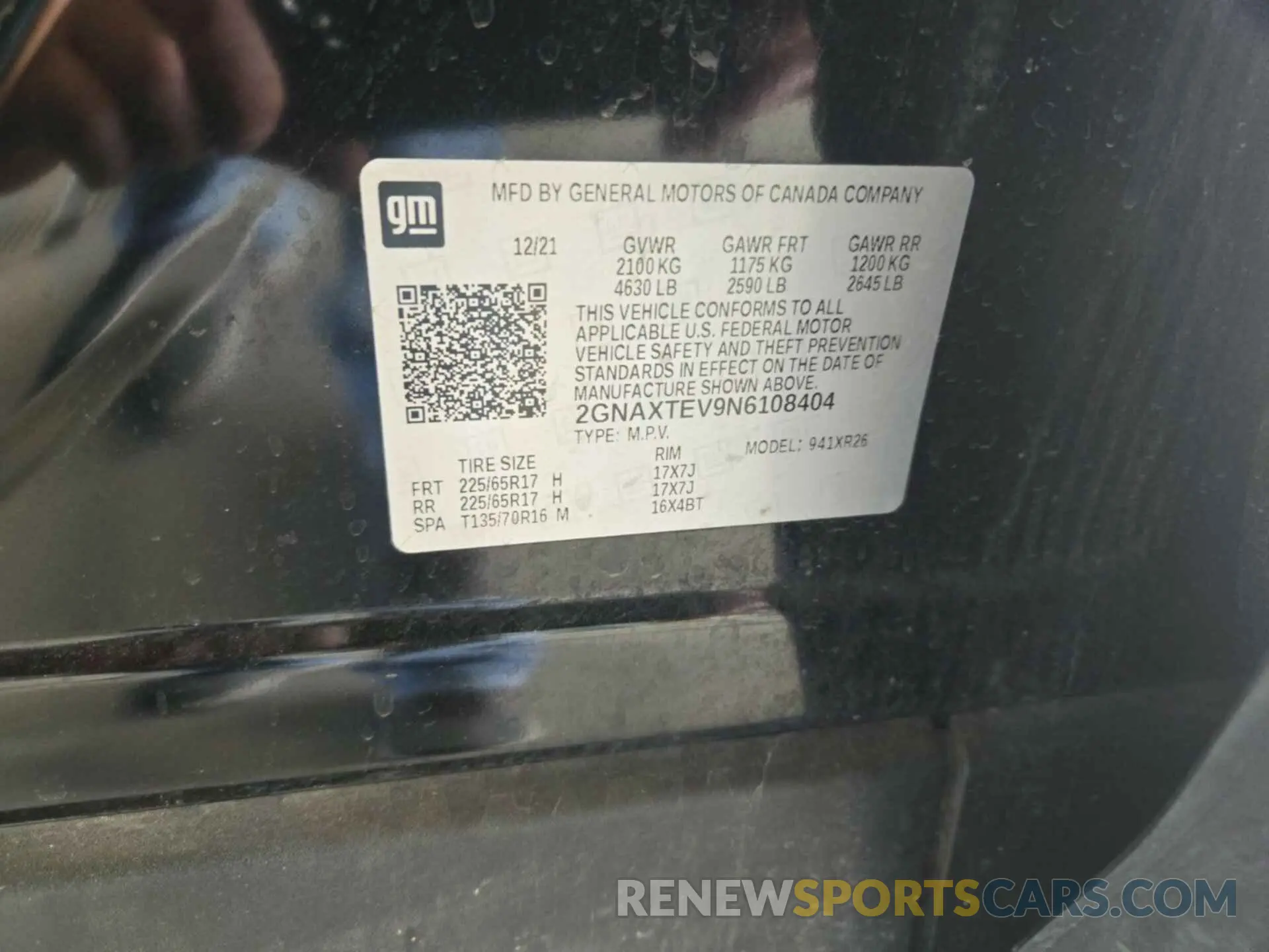 19 Photograph of a damaged car 2GNAXTEV9N6108404 CHEVROLET EQUINOX 2022