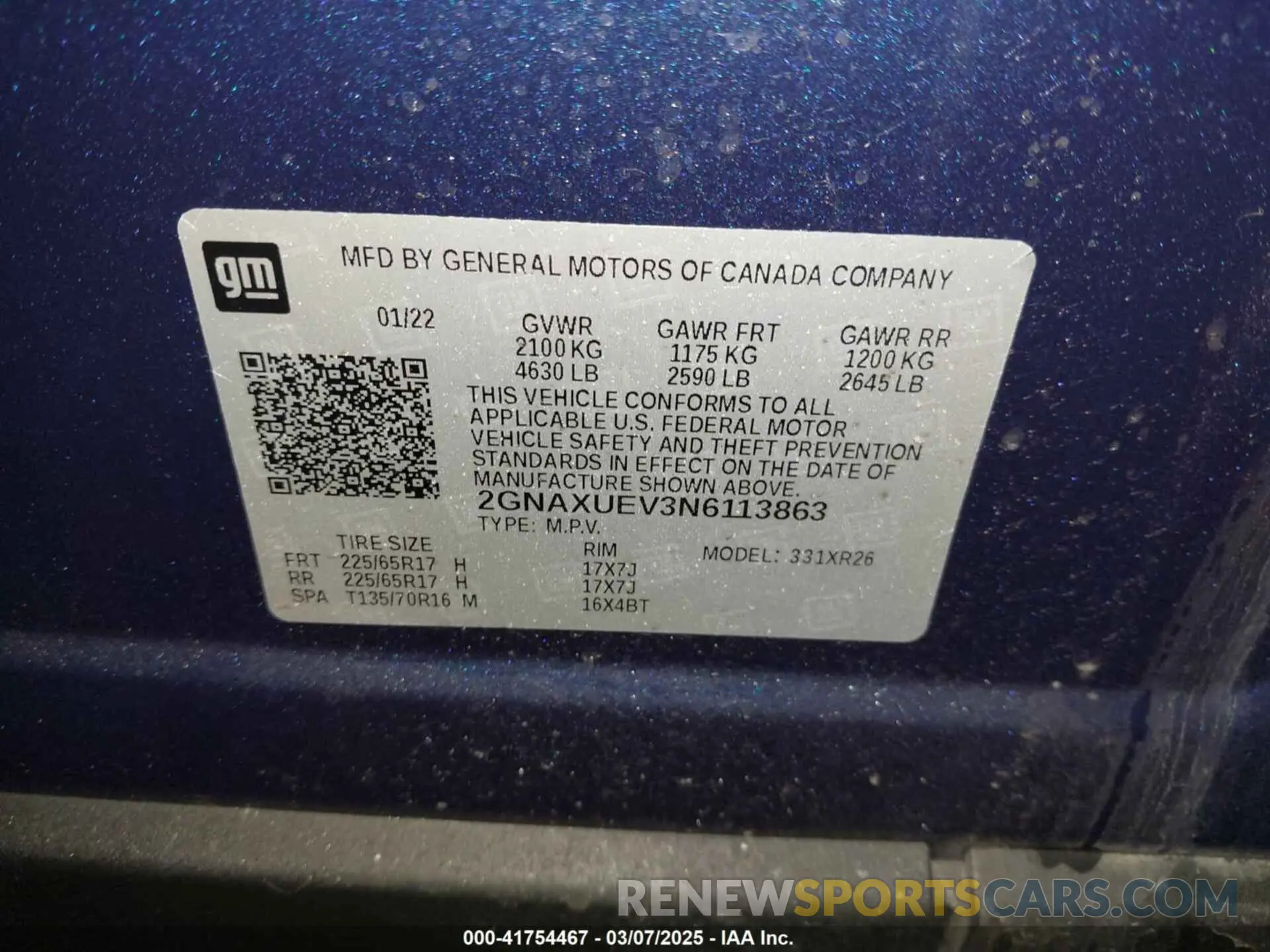 9 Photograph of a damaged car 2GNAXUEV3N6113863 CHEVROLET EQUINOX 2022