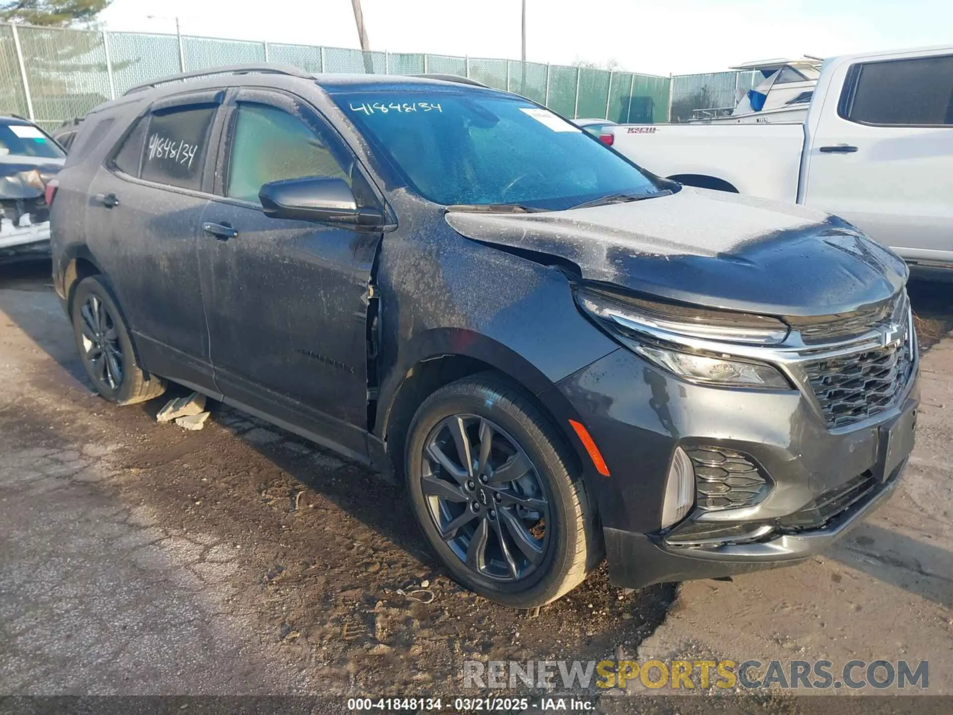1 Photograph of a damaged car 2GNAXWEV2N6153203 CHEVROLET EQUINOX 2022