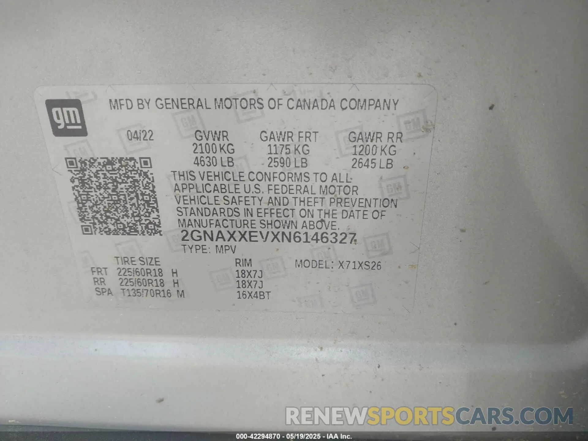 9 Photograph of a damaged car 2GNAXXEVXN6146327 CHEVROLET EQUINOX 2022