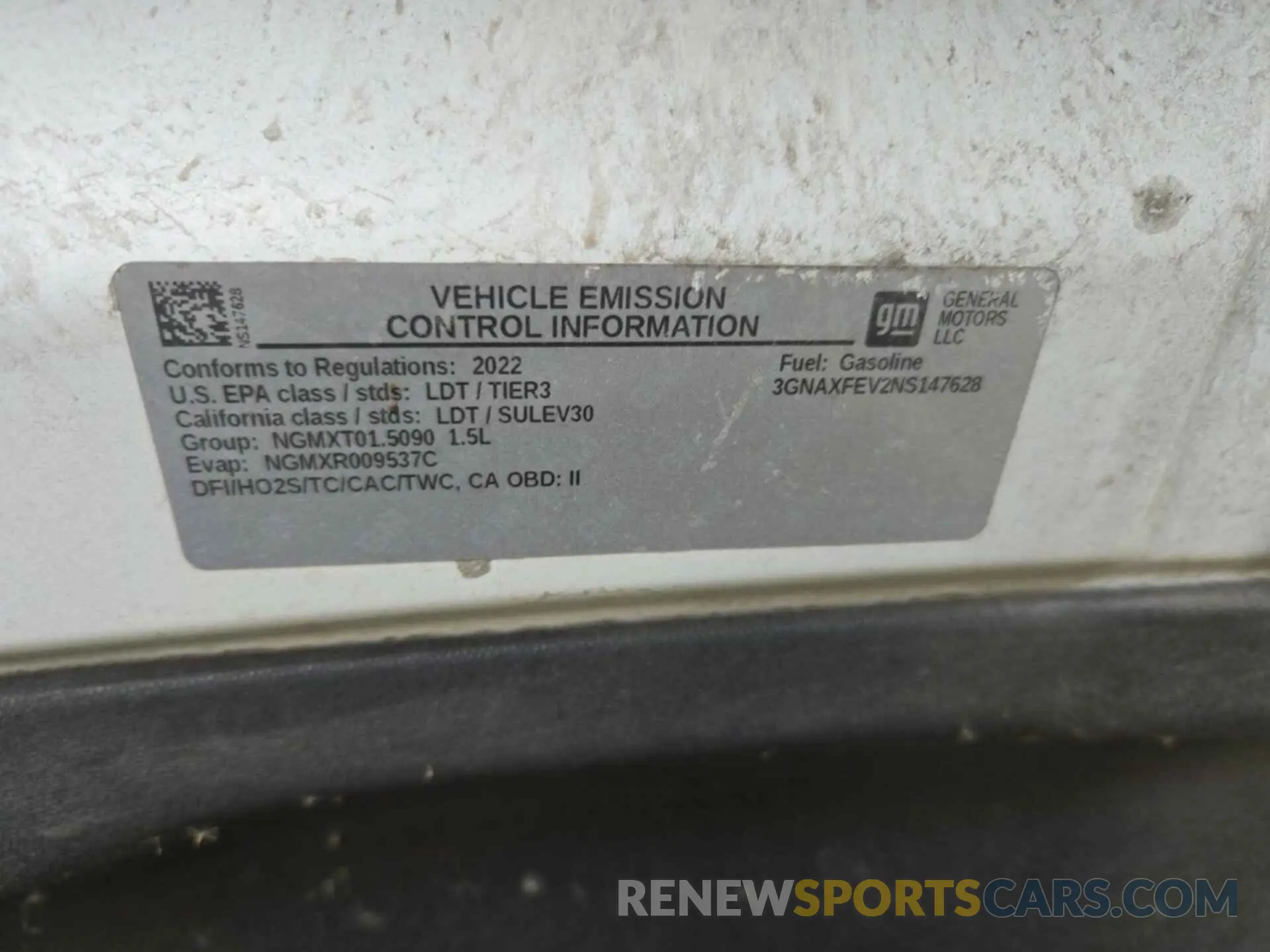 21 Photograph of a damaged car 3GNAXFEV2NS147628 CHEVROLET EQUINOX 2022