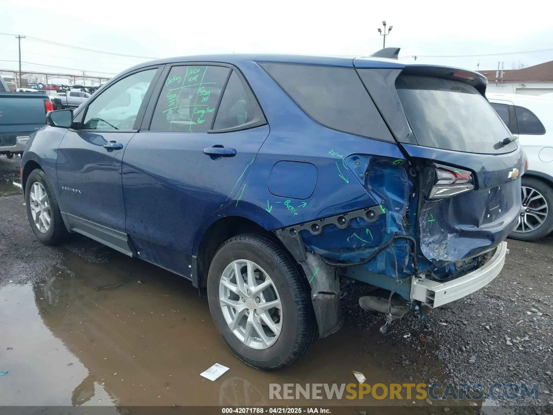 3 Photograph of a damaged car 3GNAXHEV1NS158762 CHEVROLET EQUINOX 2022
