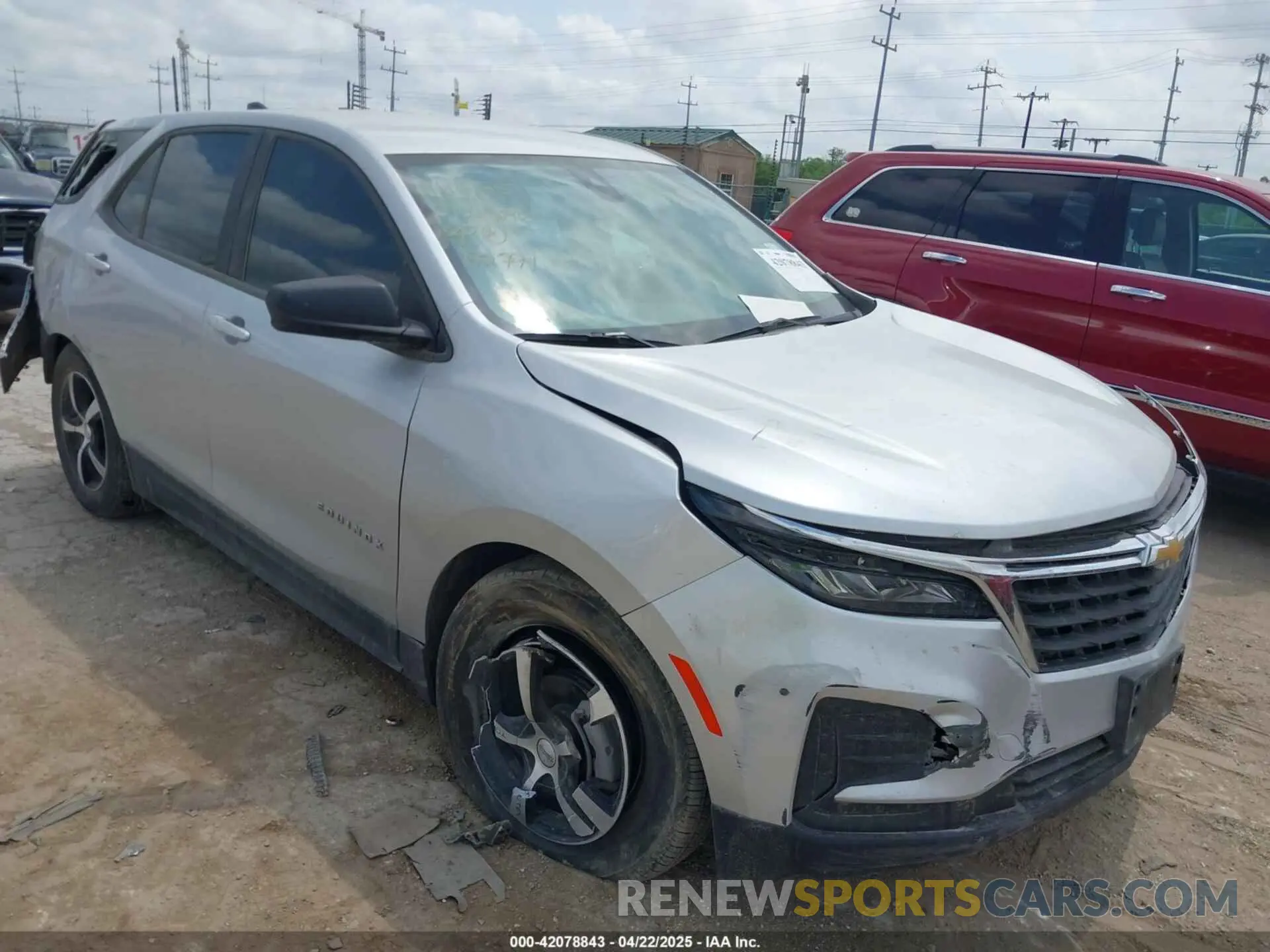 1 Photograph of a damaged car 3GNAXHEV2NS192791 CHEVROLET EQUINOX 2022