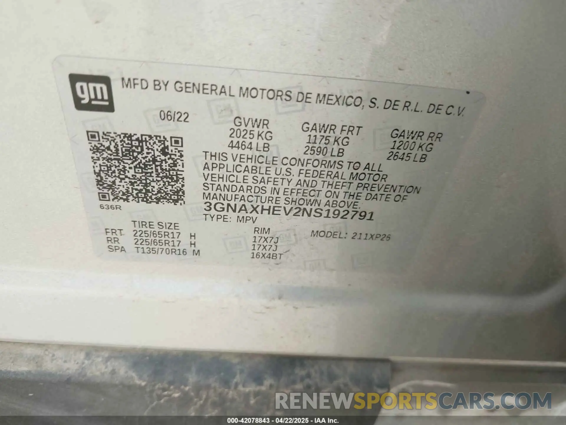 9 Photograph of a damaged car 3GNAXHEV2NS192791 CHEVROLET EQUINOX 2022