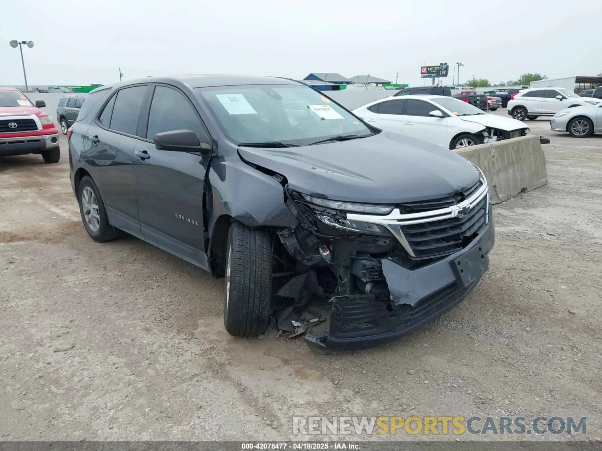1 Photograph of a damaged car 3GNAXHEV2NS236420 CHEVROLET EQUINOX 2022