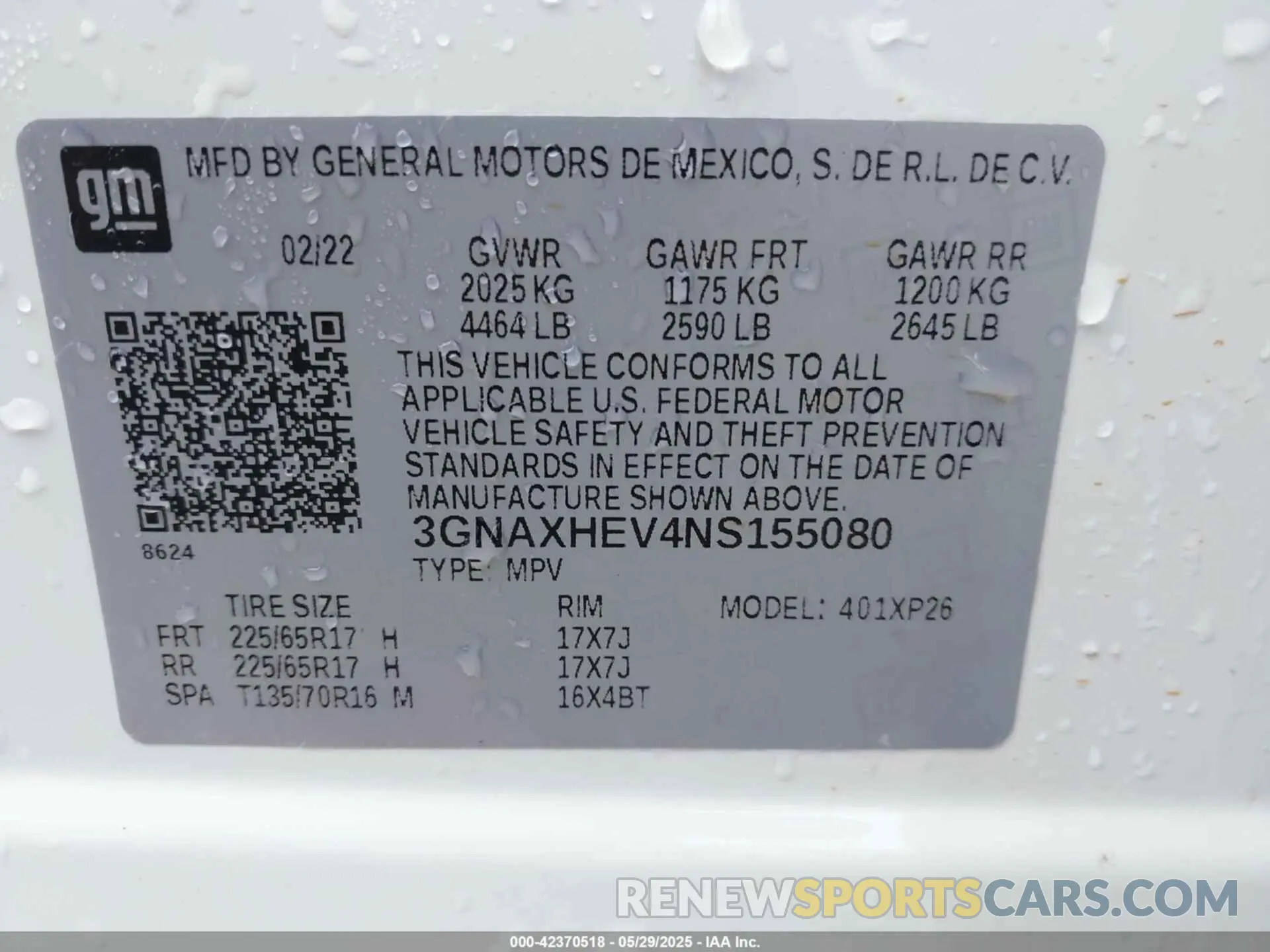 9 Photograph of a damaged car 3GNAXHEV4NS155080 CHEVROLET EQUINOX 2022