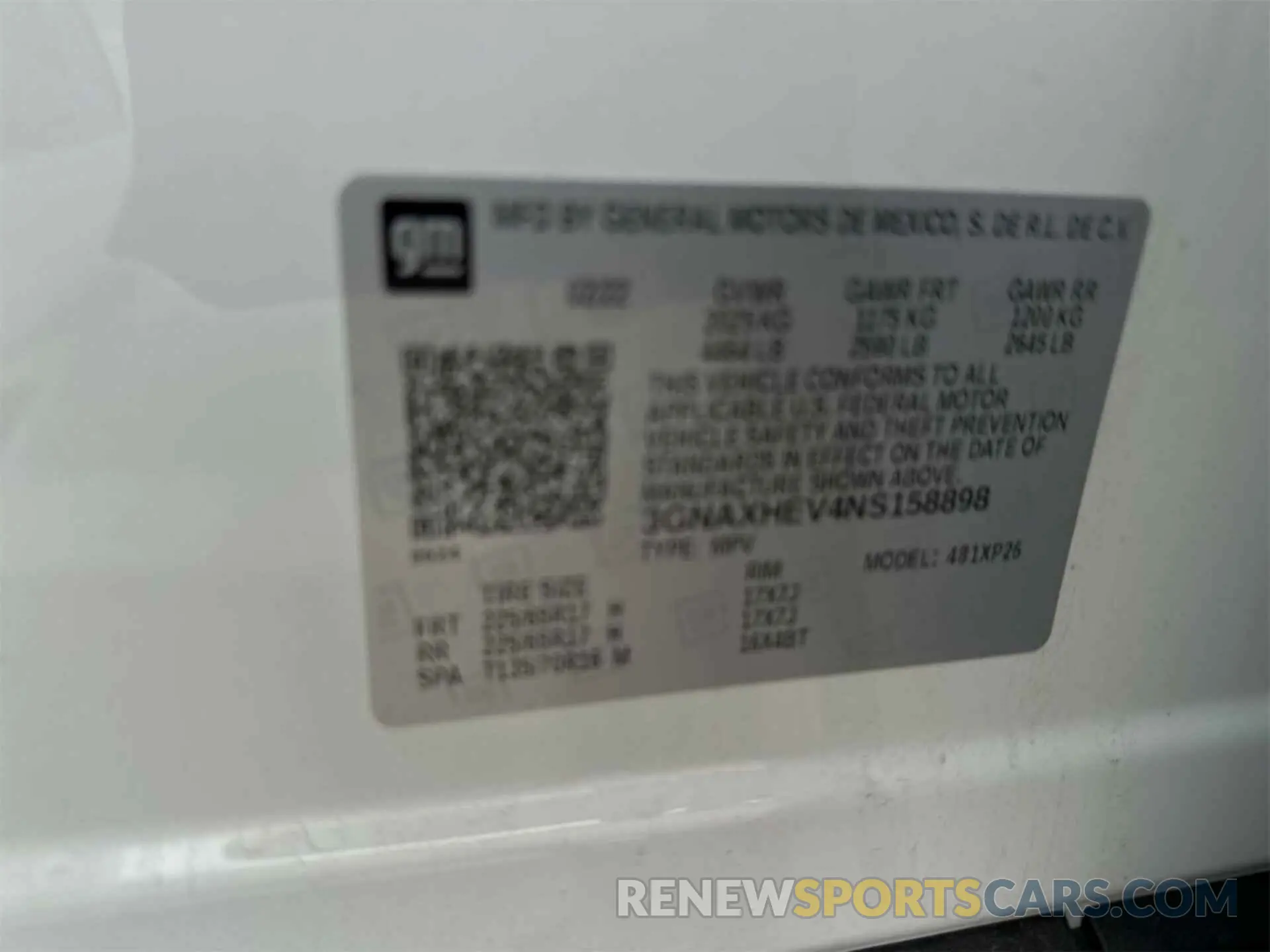 14 Photograph of a damaged car 3GNAXHEV4NS158898 CHEVROLET EQUINOX 2022