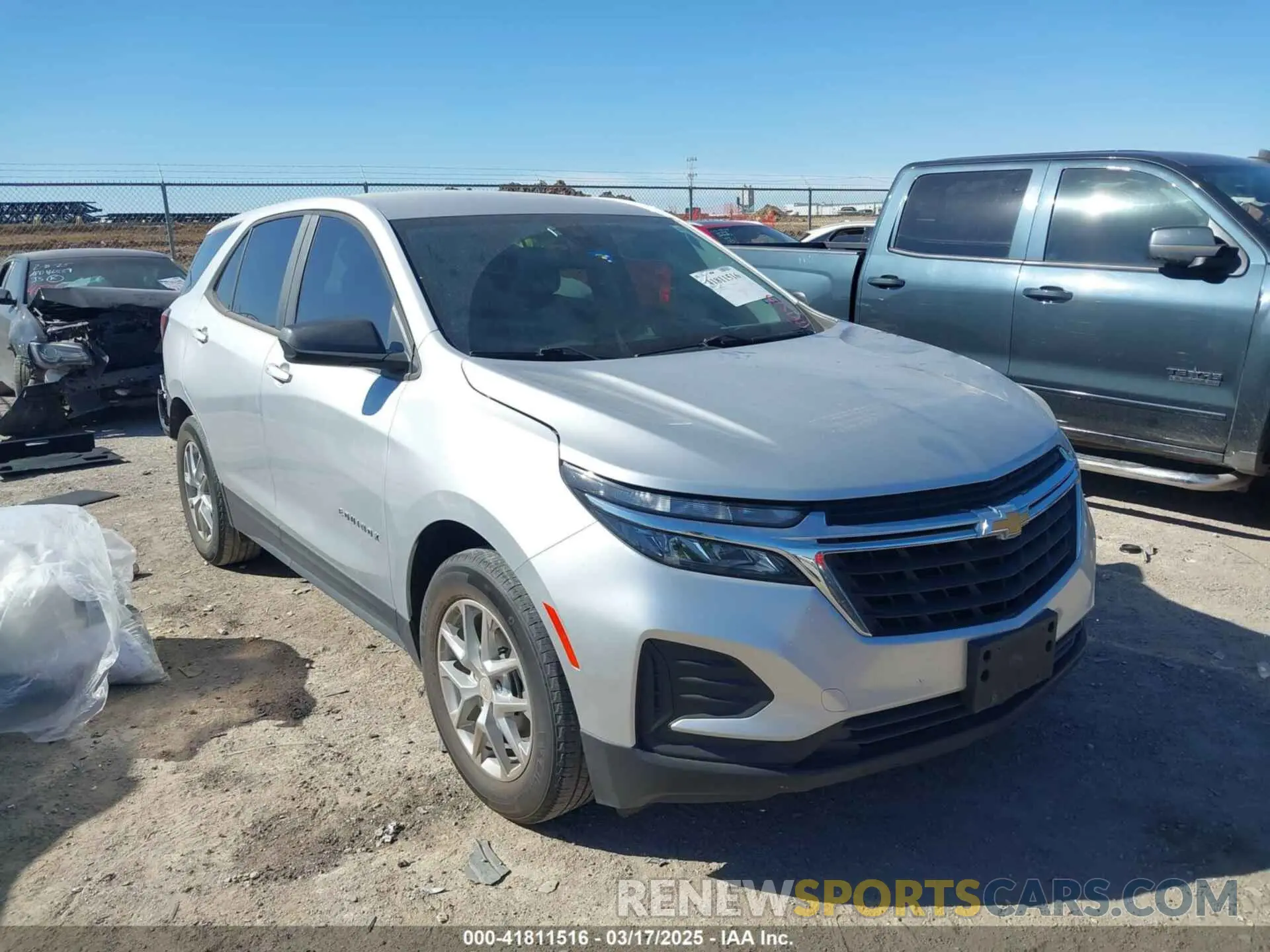 1 Photograph of a damaged car 3GNAXHEV4NS191691 CHEVROLET EQUINOX 2022