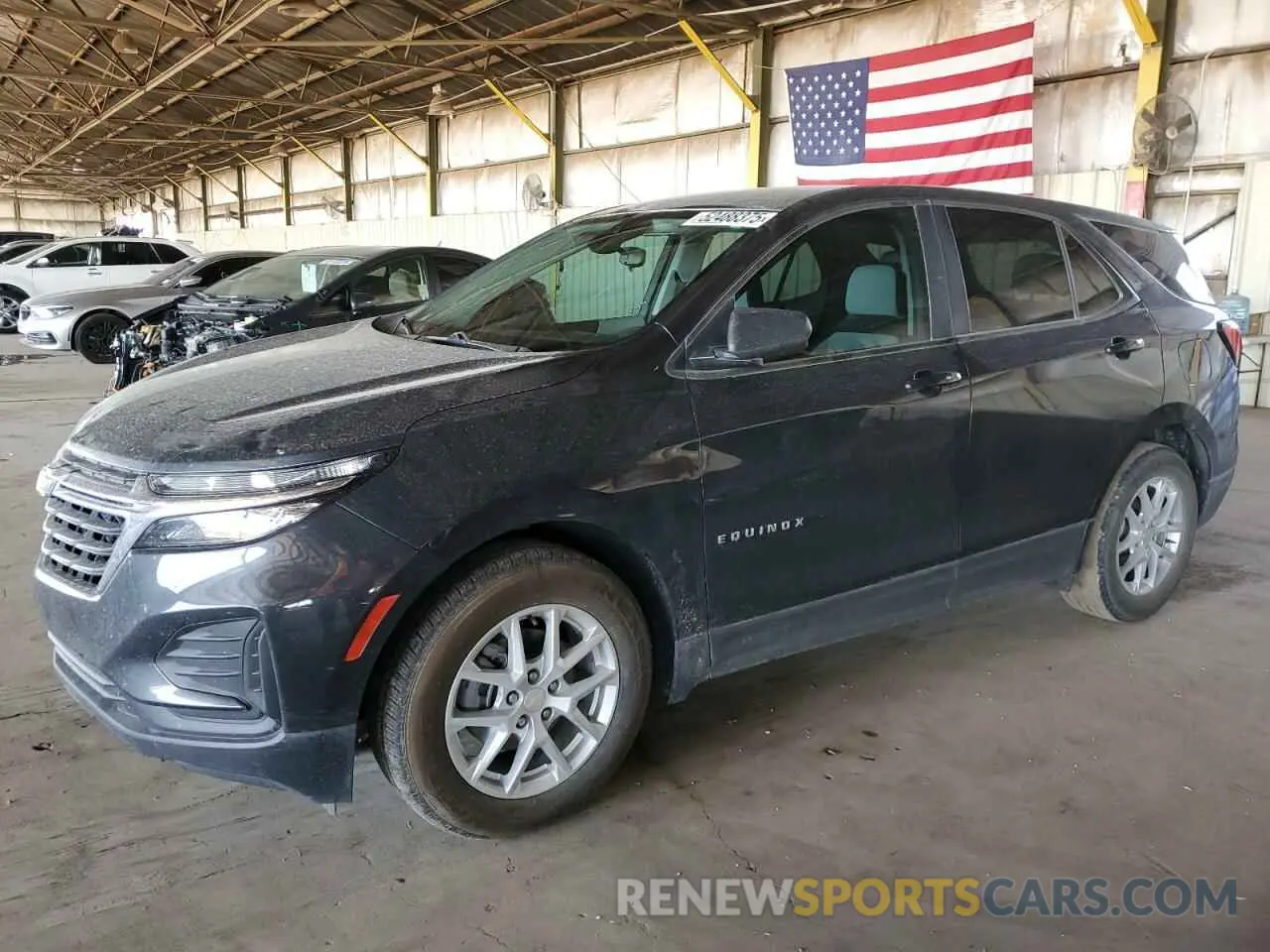 1 Photograph of a damaged car 3GNAXHEV5NS156870 CHEVROLET EQUINOX 2022