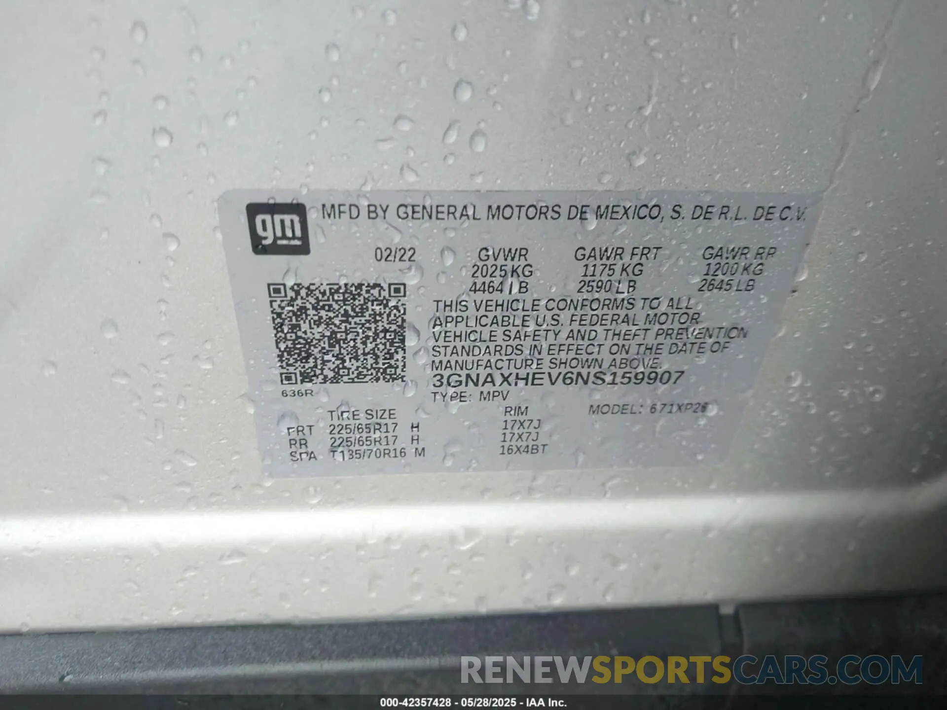 9 Photograph of a damaged car 3GNAXHEV6NS159907 CHEVROLET EQUINOX 2022