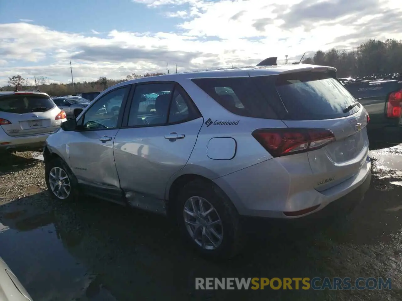 2 Photograph of a damaged car 3GNAXHEV8NS148066 CHEVROLET EQUINOX 2022