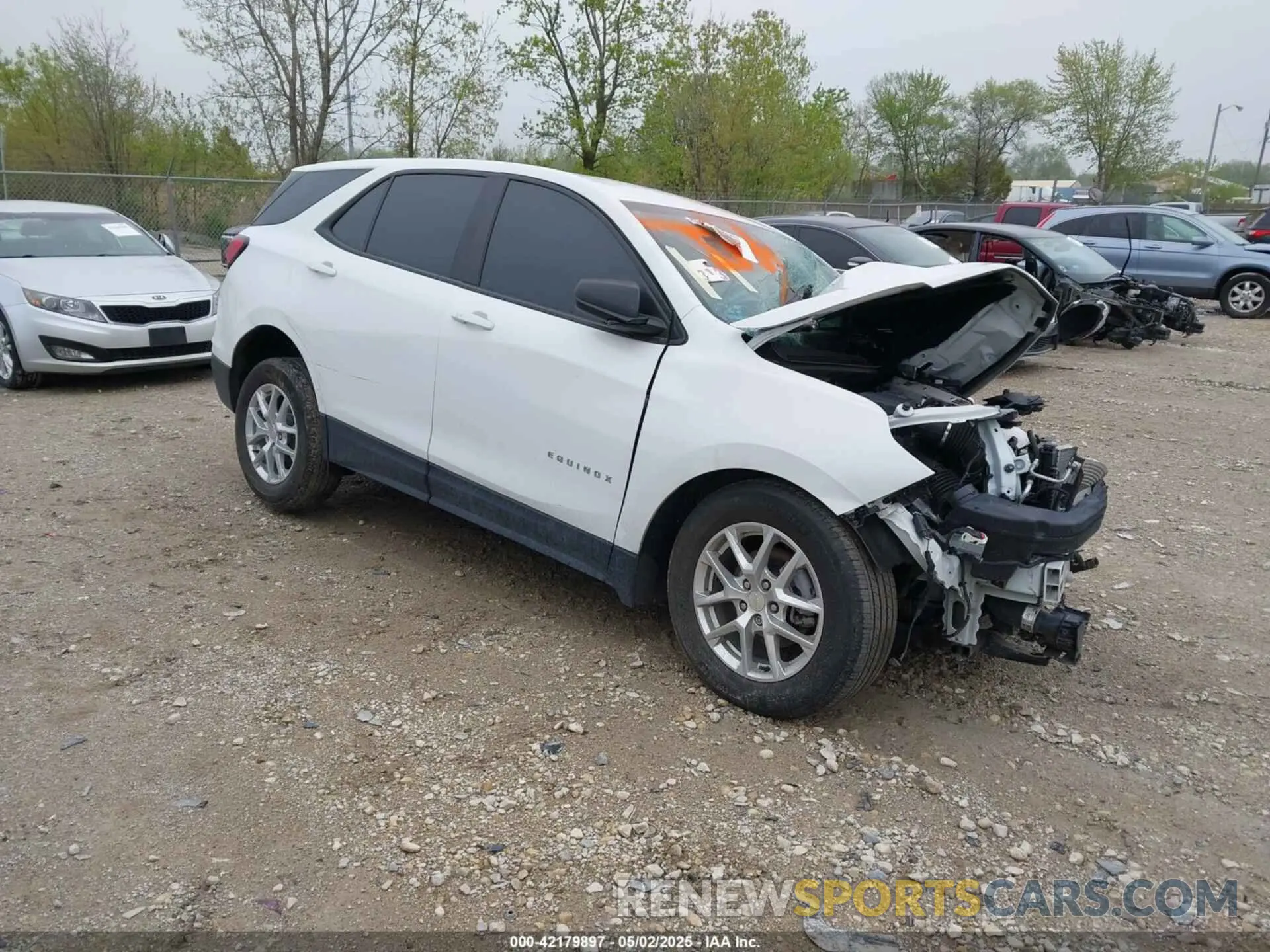 1 Photograph of a damaged car 3GNAXHEV9NS213412 CHEVROLET EQUINOX 2022