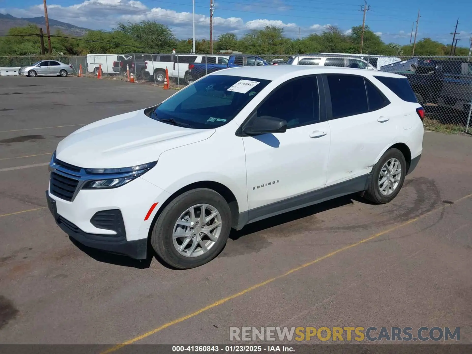 2 Photograph of a damaged car 3GNAXHEV9NS234664 CHEVROLET EQUINOX 2022