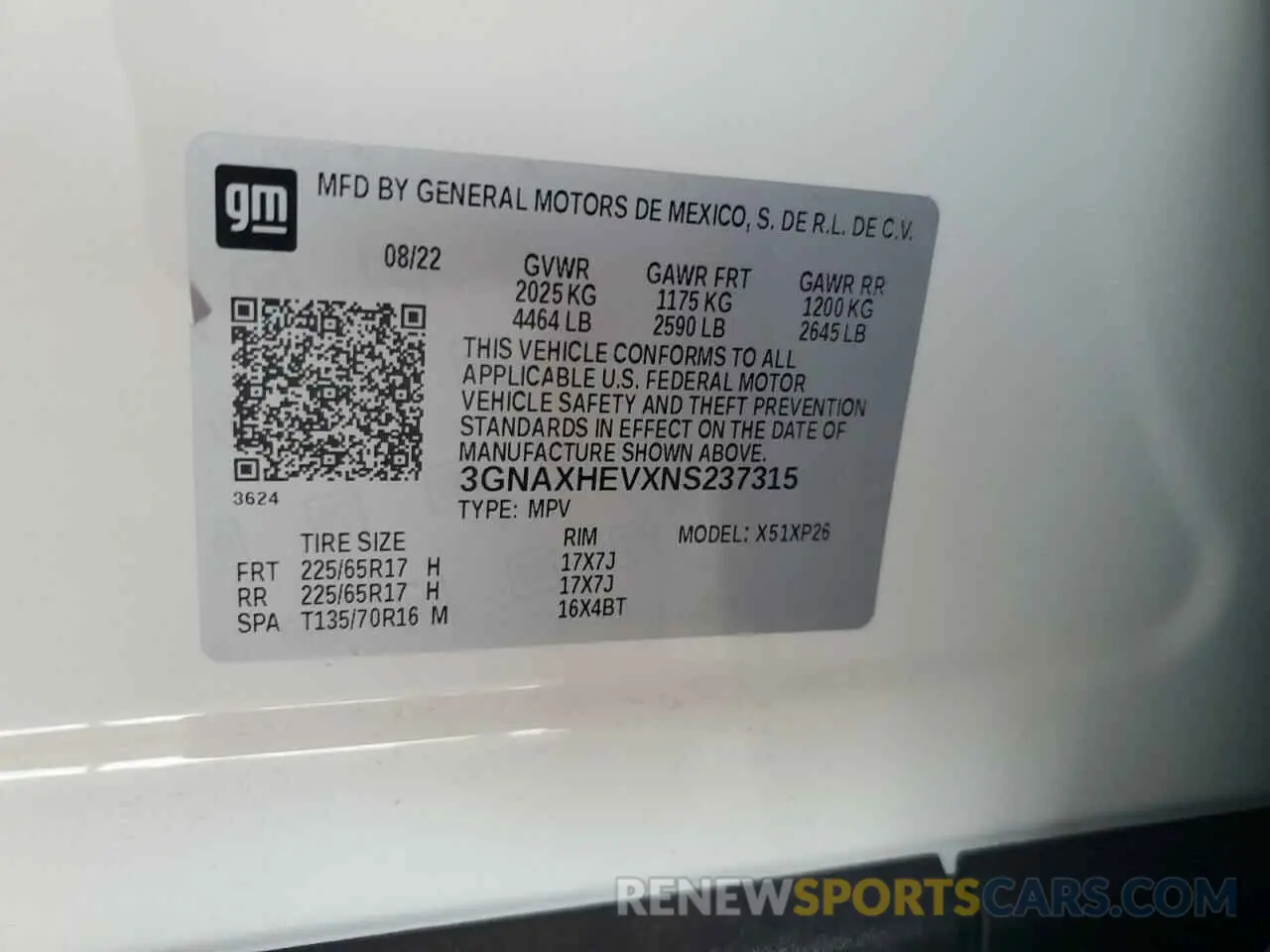13 Photograph of a damaged car 3GNAXHEVXNS237315 CHEVROLET EQUINOX 2022