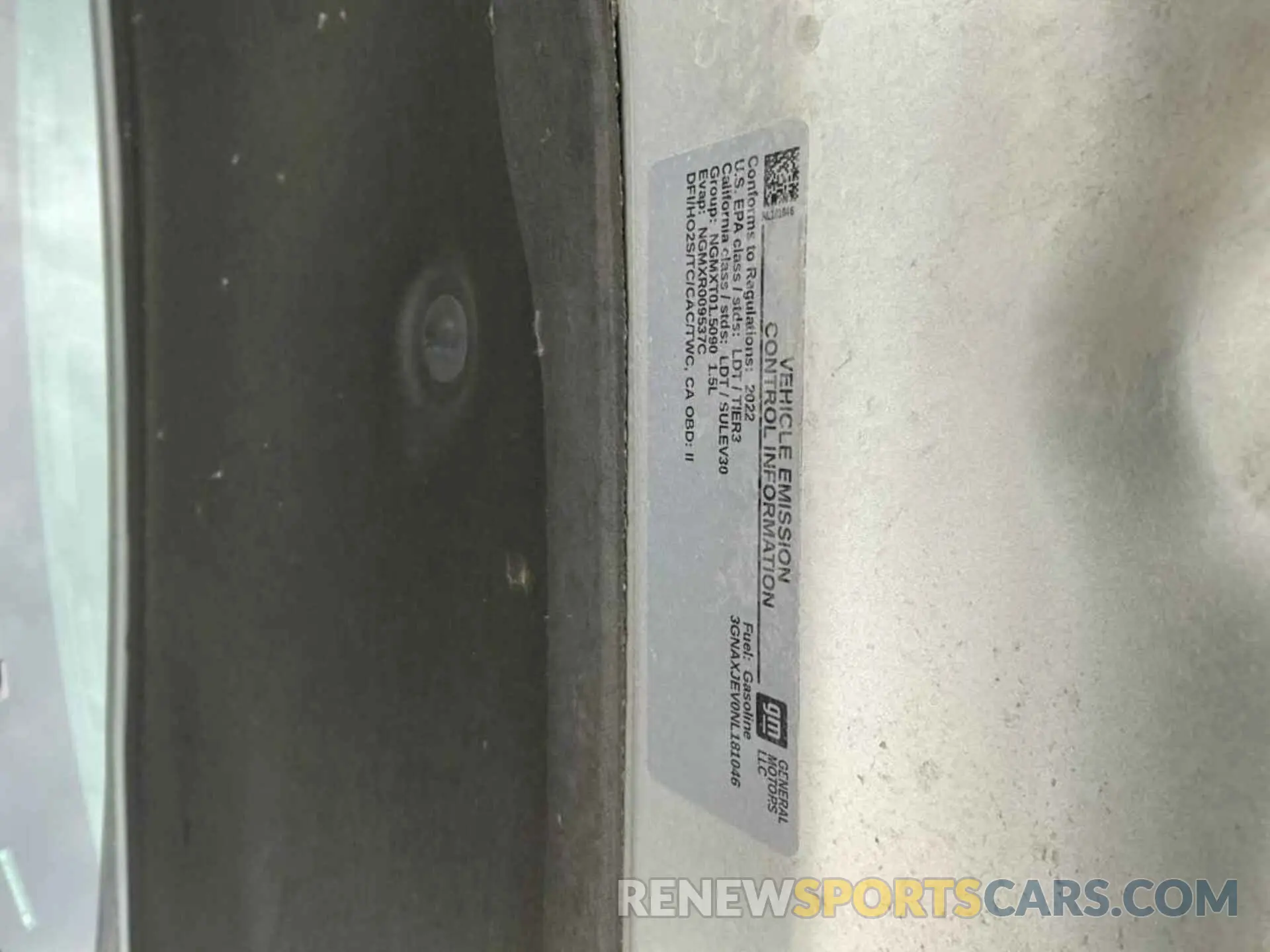 3 Photograph of a damaged car 3GNAXJEV0NL181046 CHEVROLET EQUINOX 2022